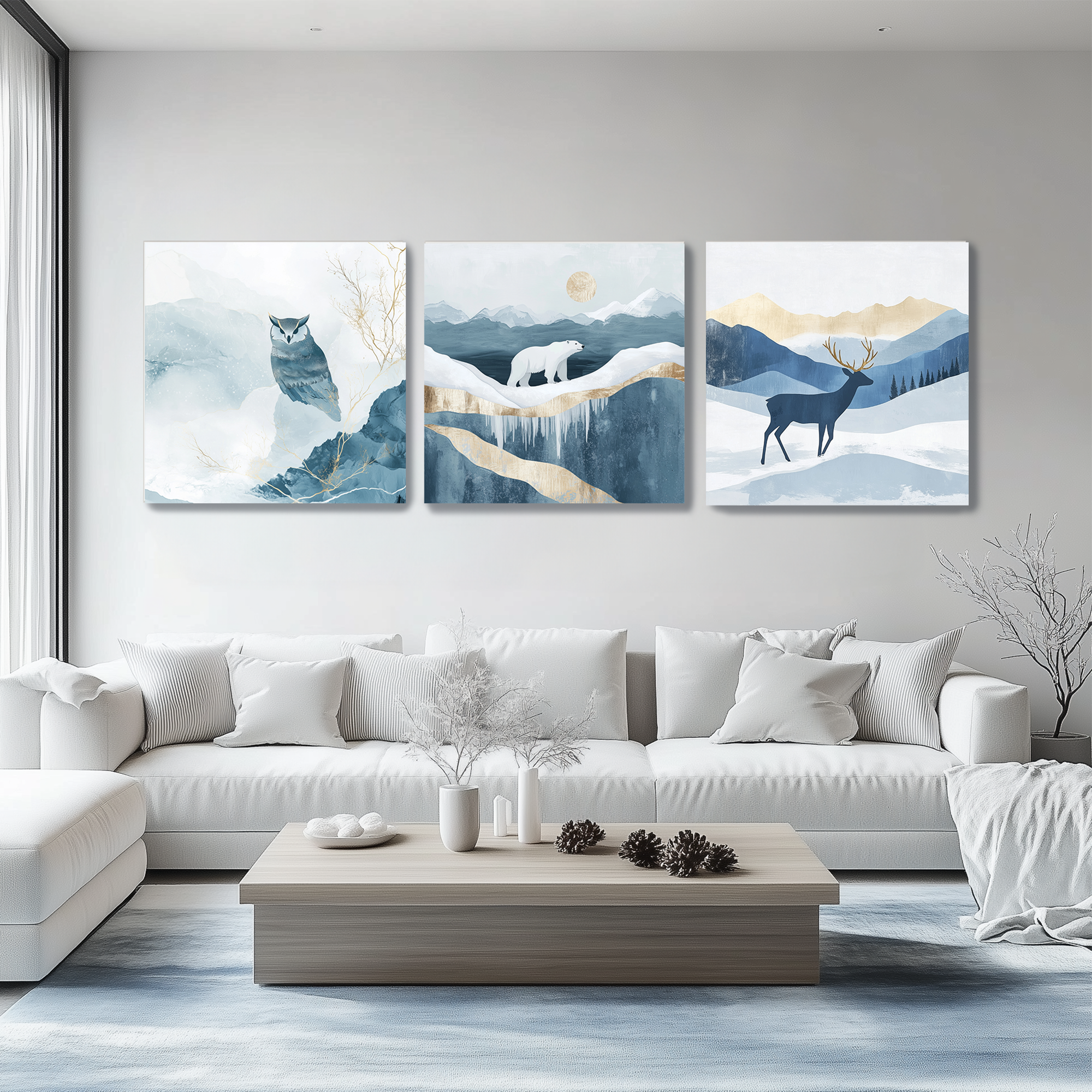 Silent symphony of winter. Lolly Shine. Contemporary digital artist