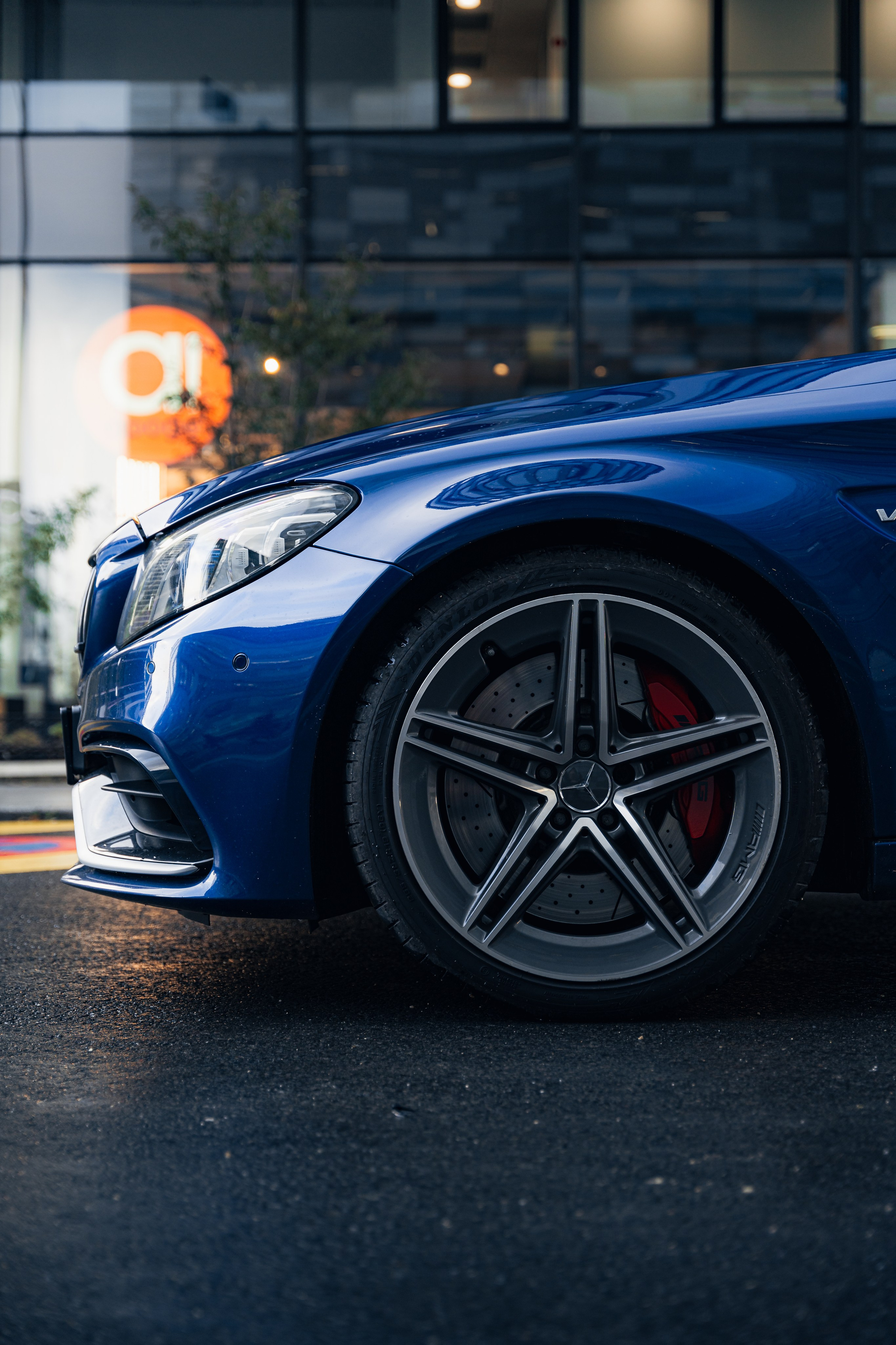 Mercedes-Benz C63s AMG. Photographe de voitures à Paris — Vitalii Motruk