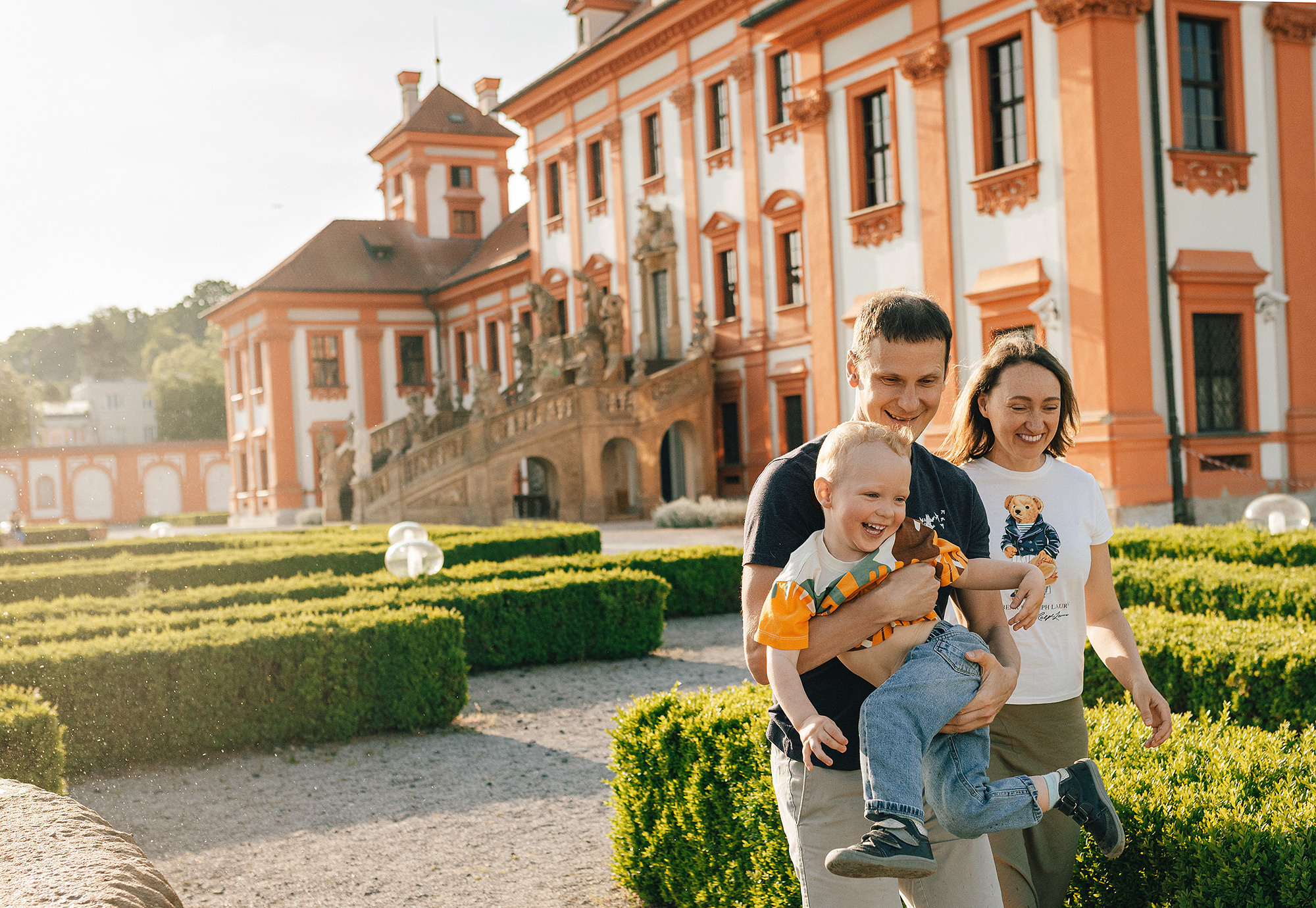 Таня+Андрей+Паша в Тройе. Семейный и свадебный фотограф в Праге Наталья Федори