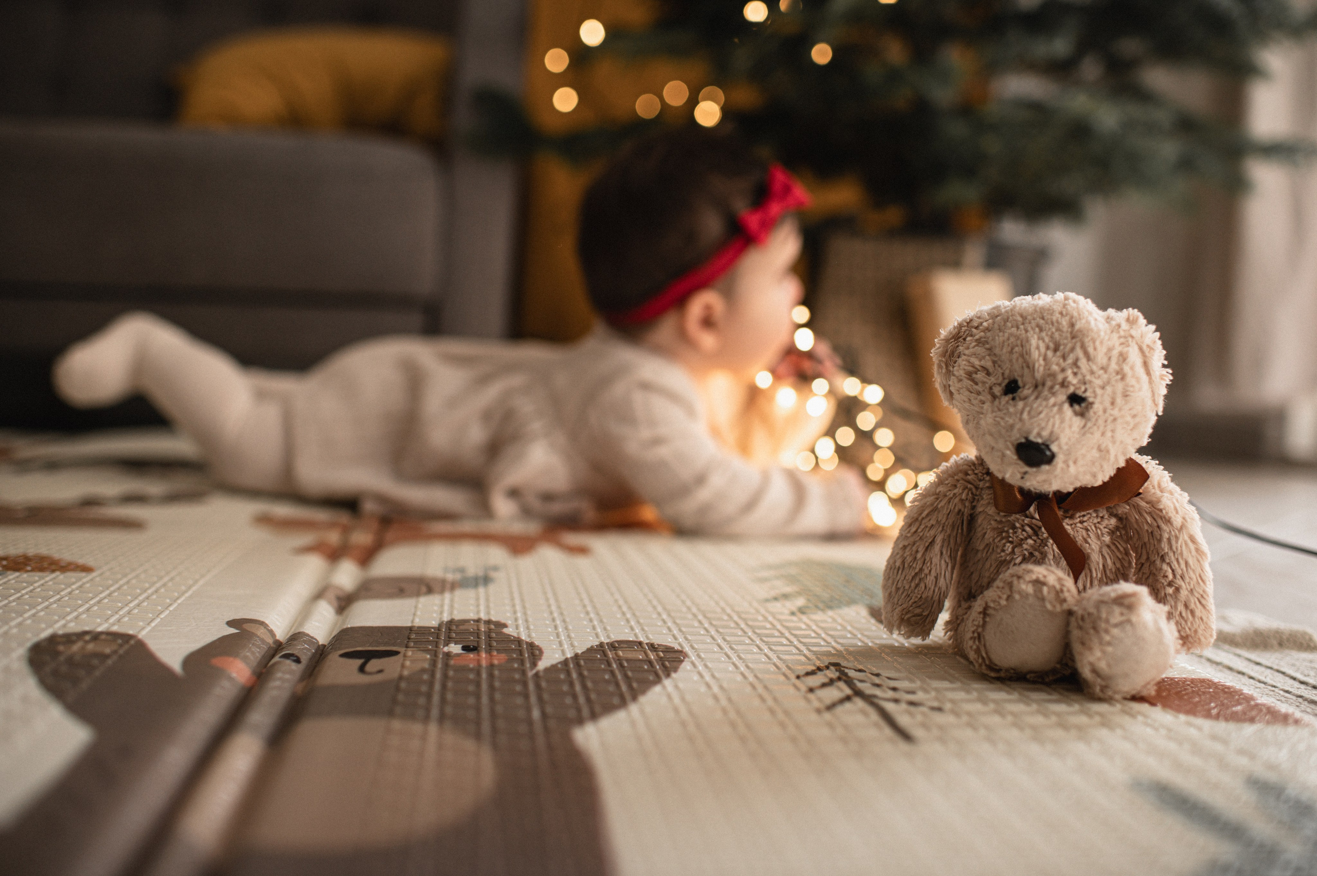 First Christmas. Family, children, portrait, and event photography in Thessaloniki