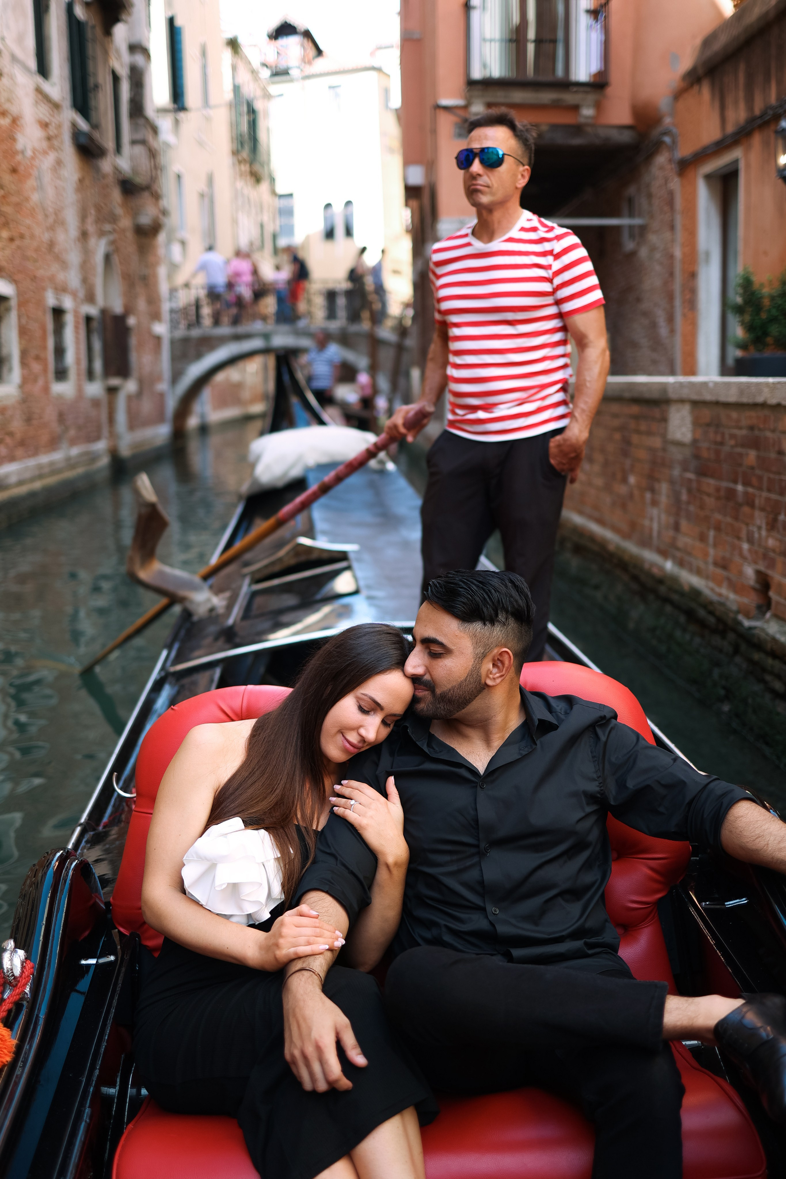 romantic gondola ride in Venice