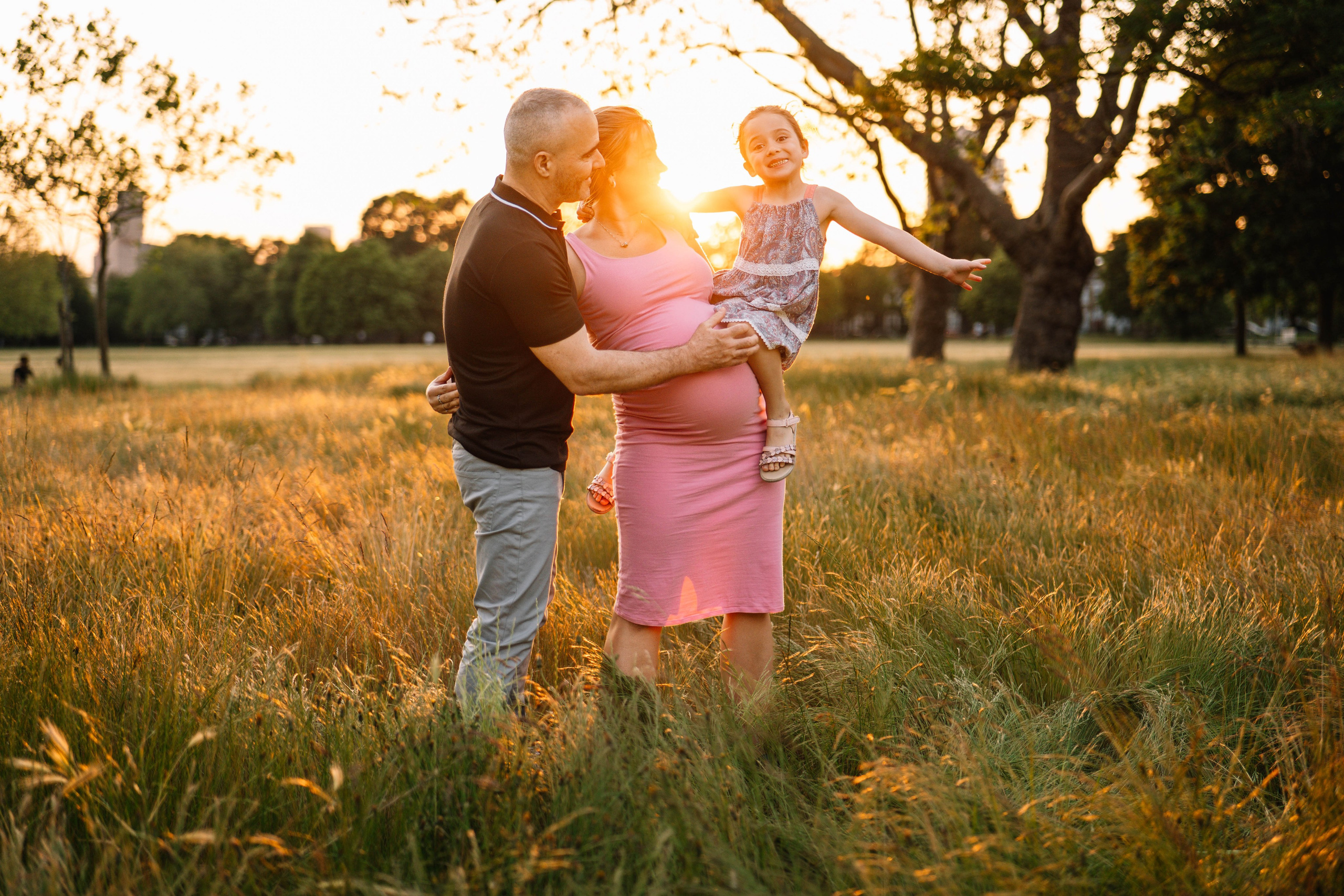 Family in the park. Wedding and family photographer in London
