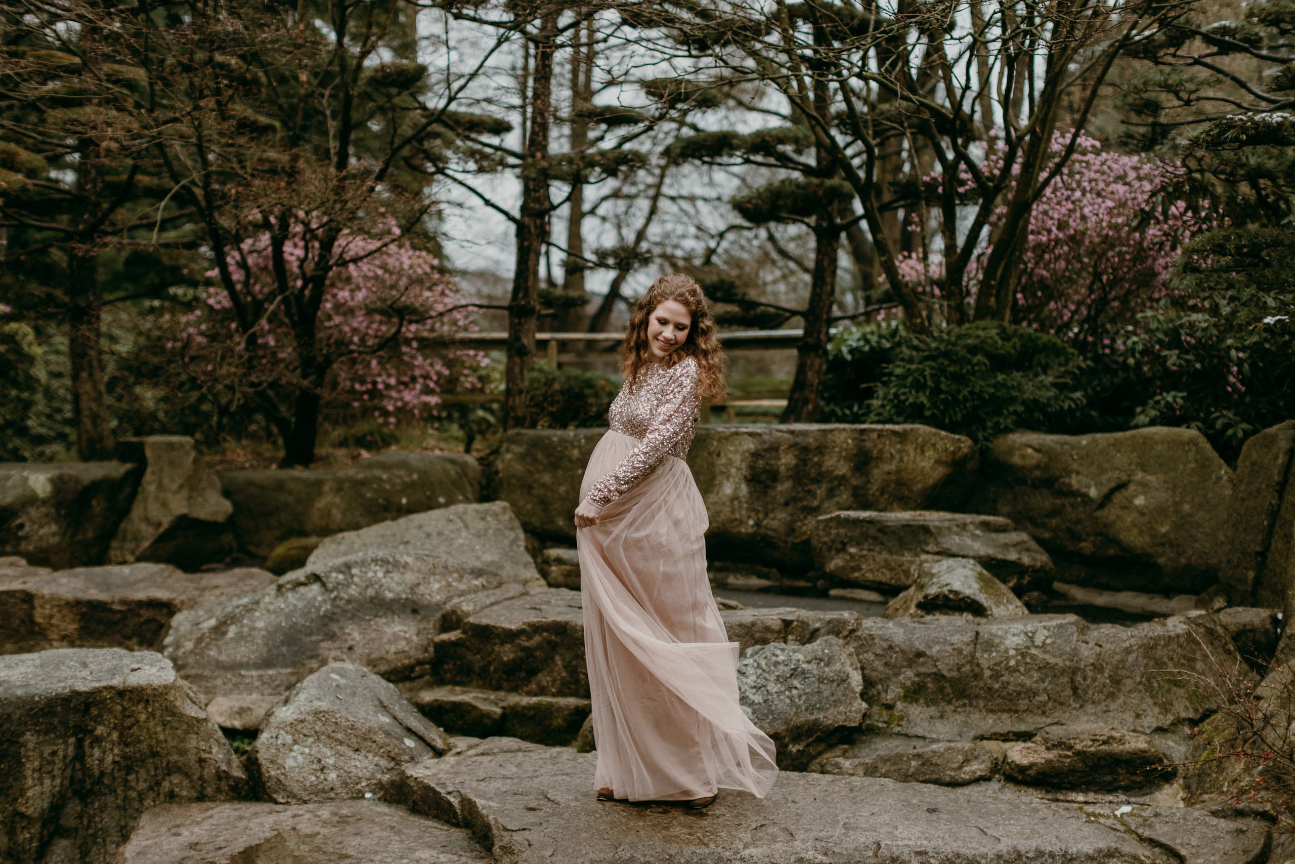 Фотосессия беременности в Ботаническом саду Гамбурга. Фотограф в Германии — Мария Чистякова