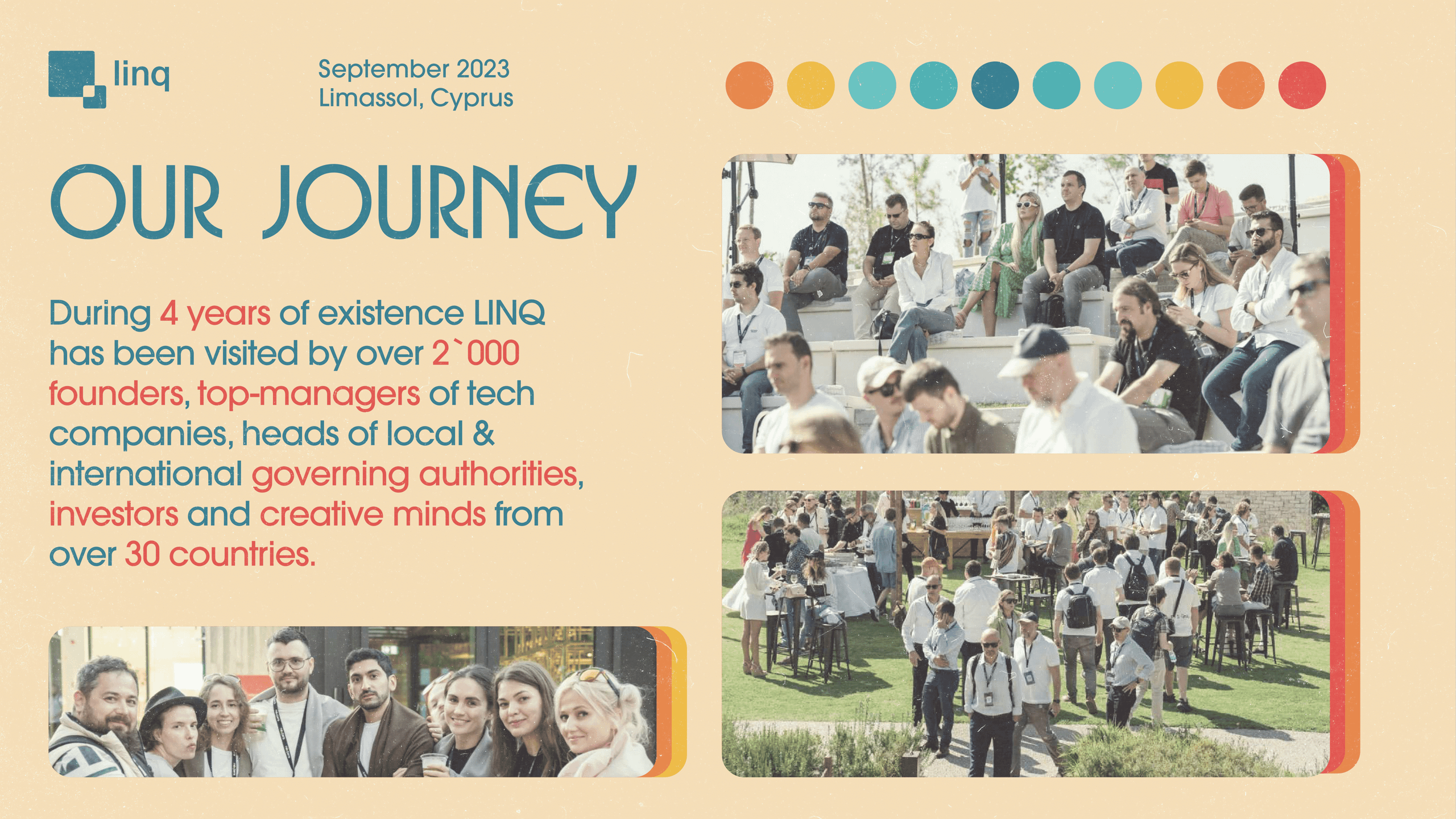 [Branding, Art Direction, Presentation Design] — IT Conference — linq. Tim Katerinko — Visual Storytelling for Brands, Culture & Events