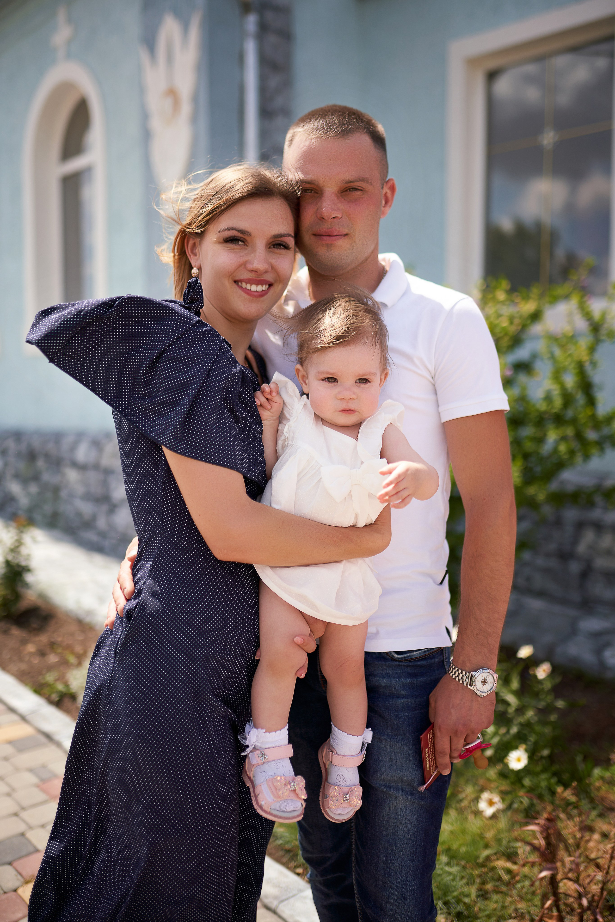 Крещение Киры. Дмитрий и Каролина Тофан