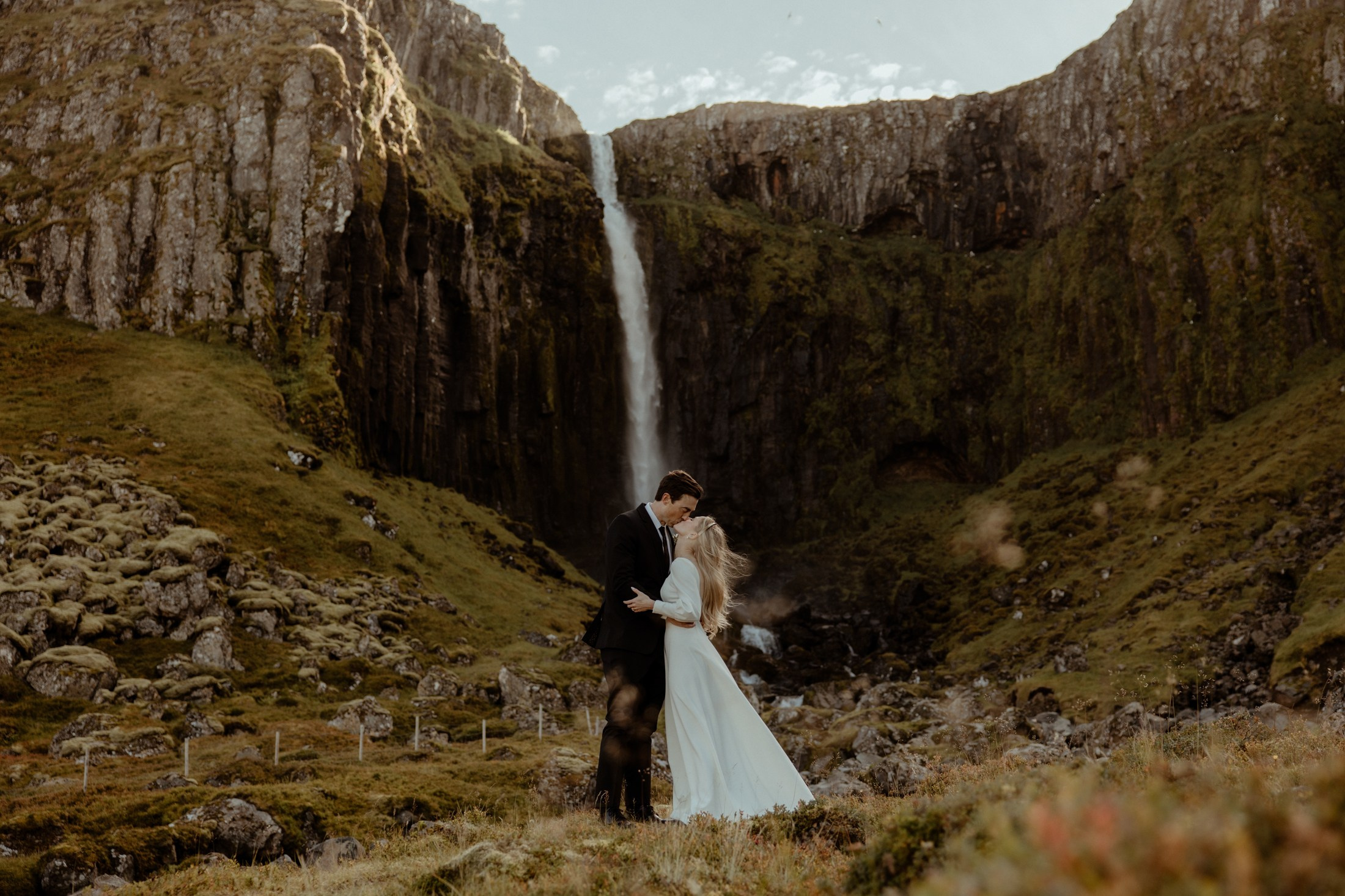 Iceland elopement at Budir Black Church | Snæfellsnes wedding by Iceland elopement photographer & videographer. Iceland elopement photographer & videographer