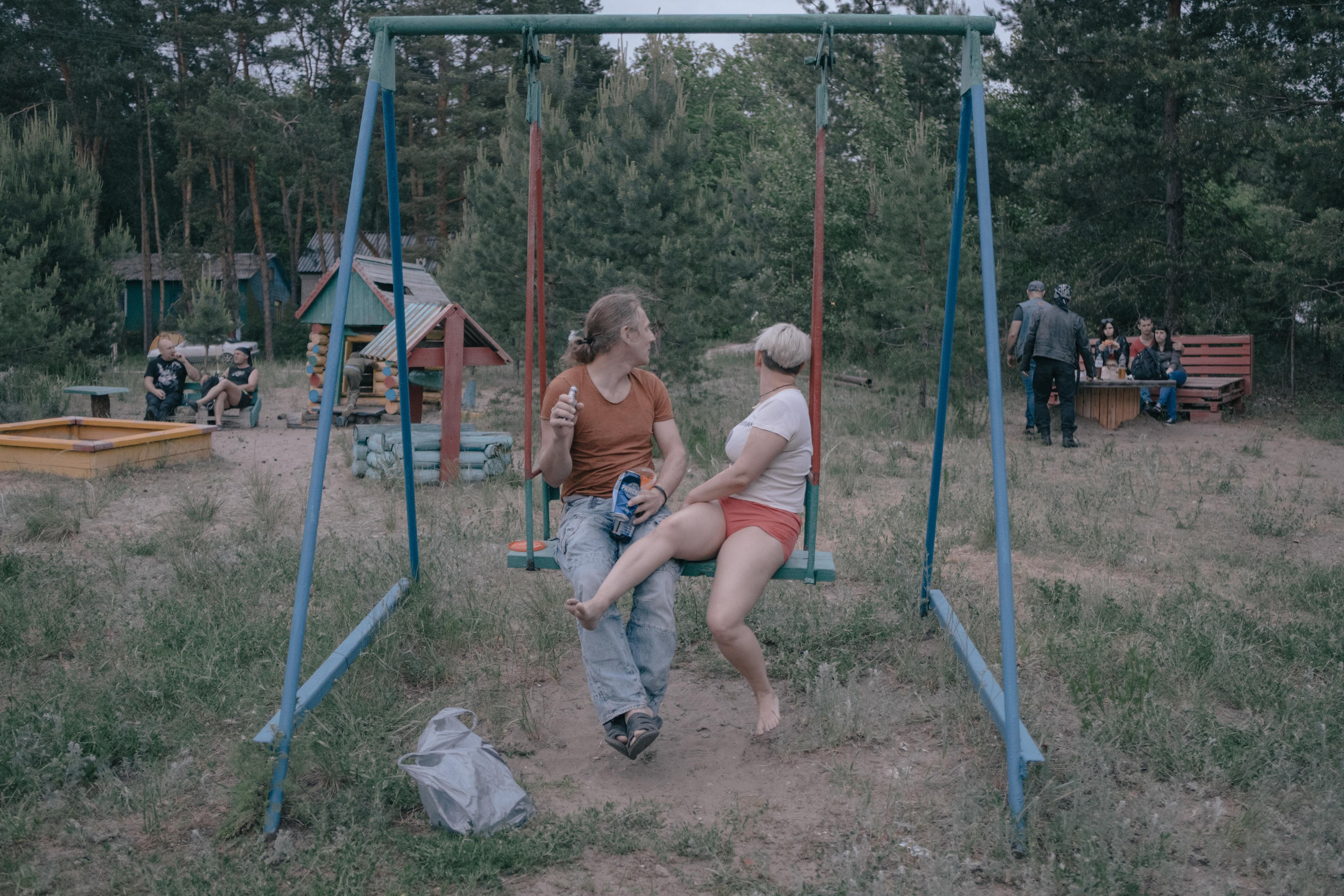 Bikers` camp. Photographer Anastasiya Dubrovina