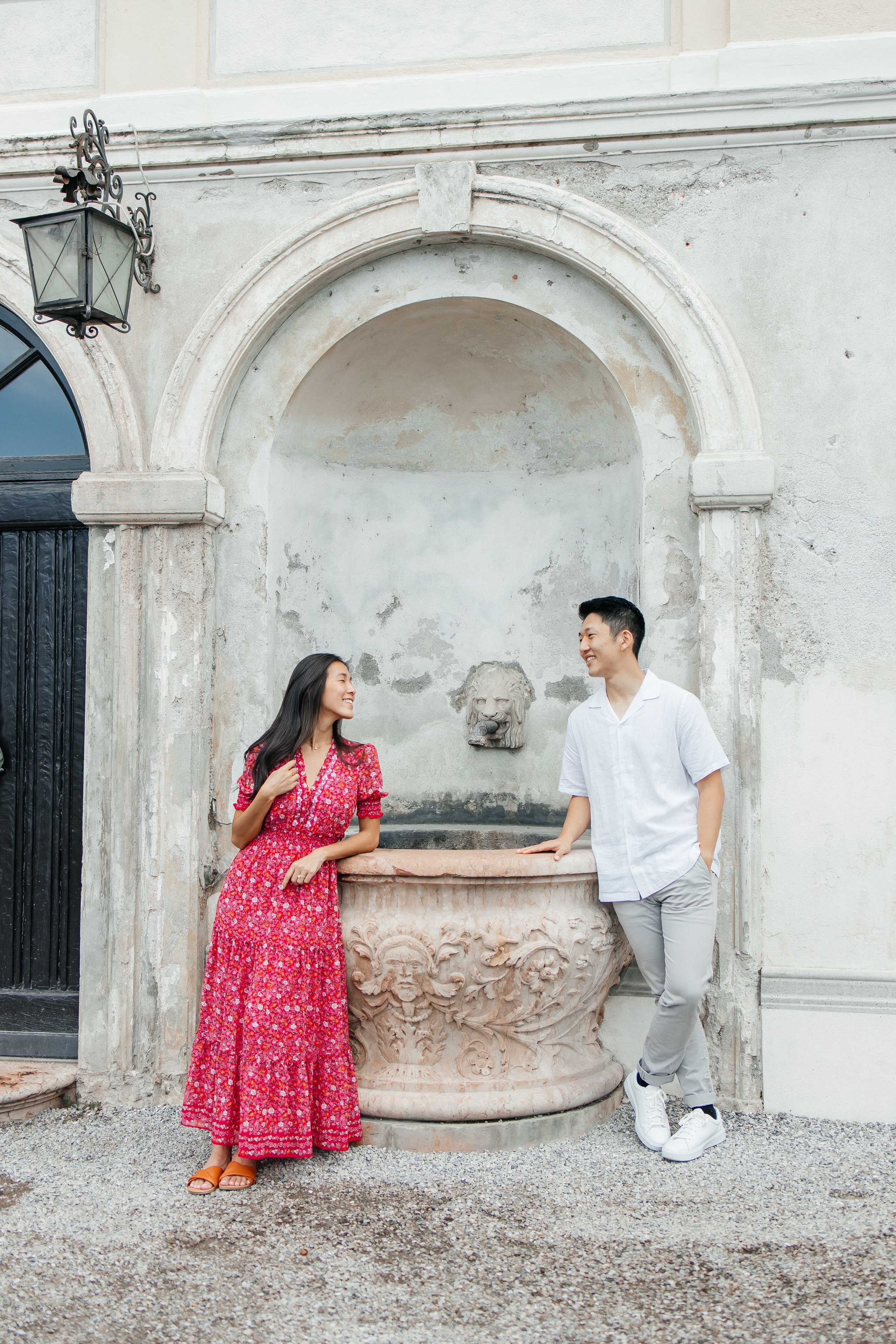 Lake Como Engagement Photography | Villa Monastero. Photographer in Italy Anna Linnik