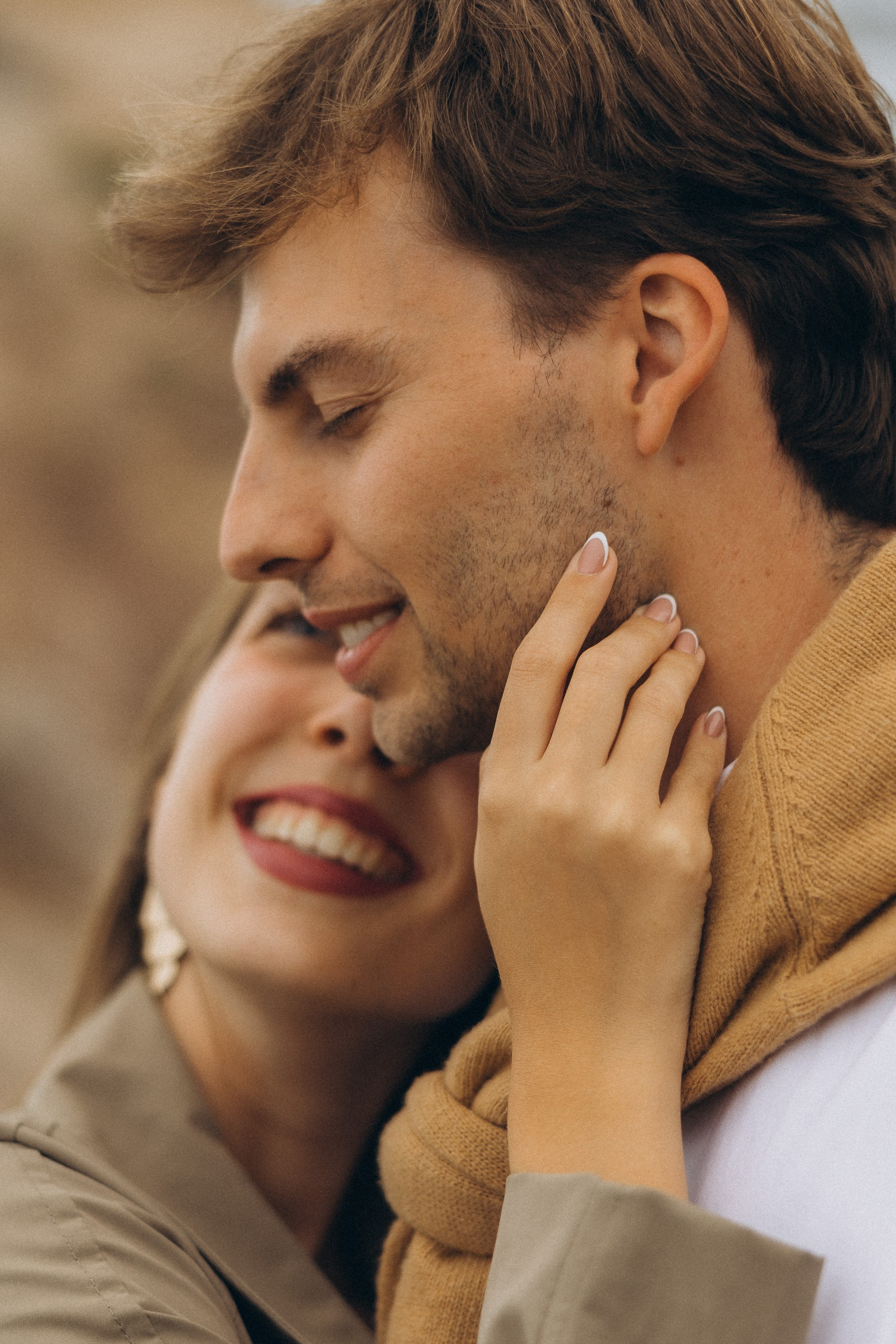 Romantic surprise proposal at sunset on a scenic cliffside in Madeira, Portugal, capturing the emotional moment of love and commitment.