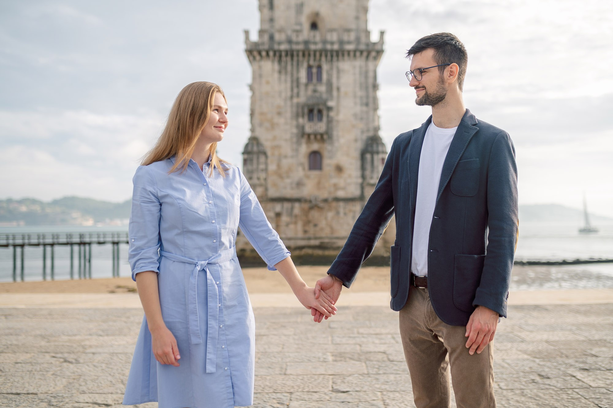 Belém Tower and the MAAT Museum are two contrasting yet impressive locations for a photo shoot in Lisbon