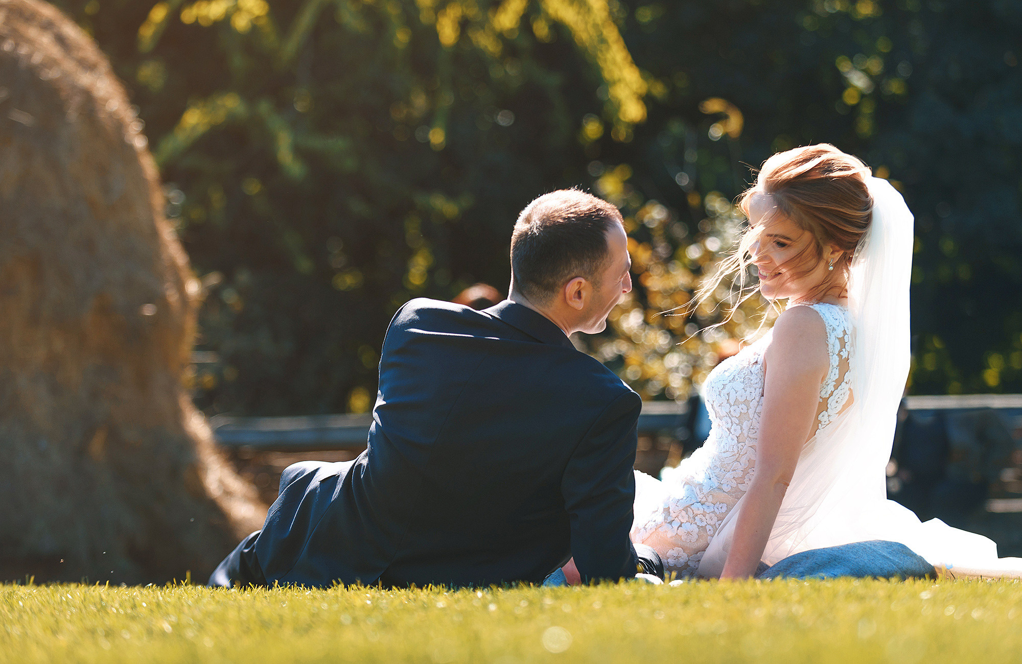 Фотосессия небольшой свадьбы в Лукан Дублин