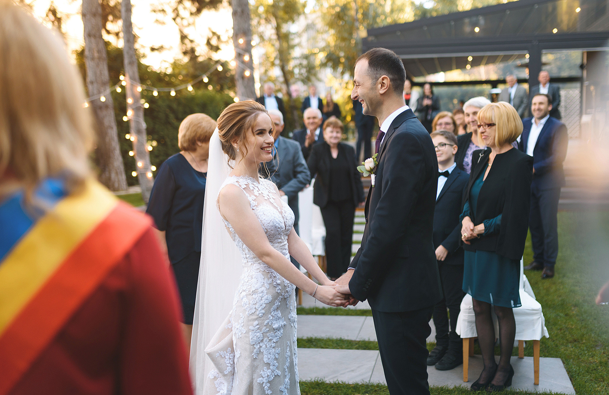 Фотосессия небольшой свадьбы в Лукан Дублин