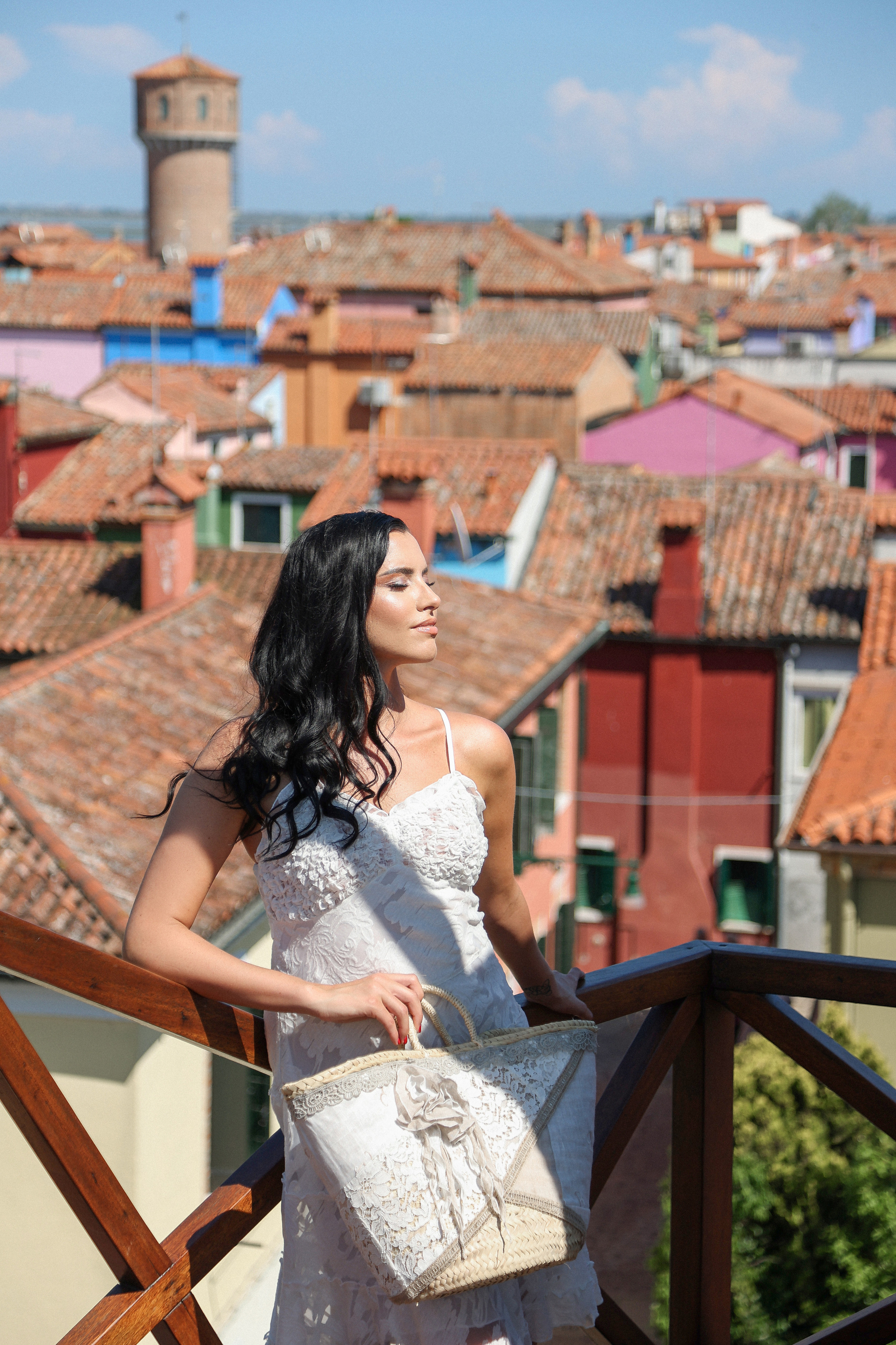 Burano from above, hidden location of Burano 