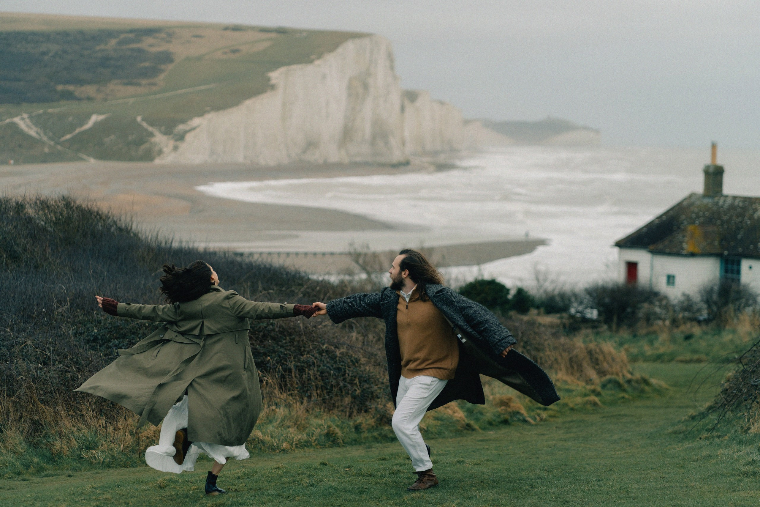 Engagement session in Seven Sisters. London portrait and family photographer