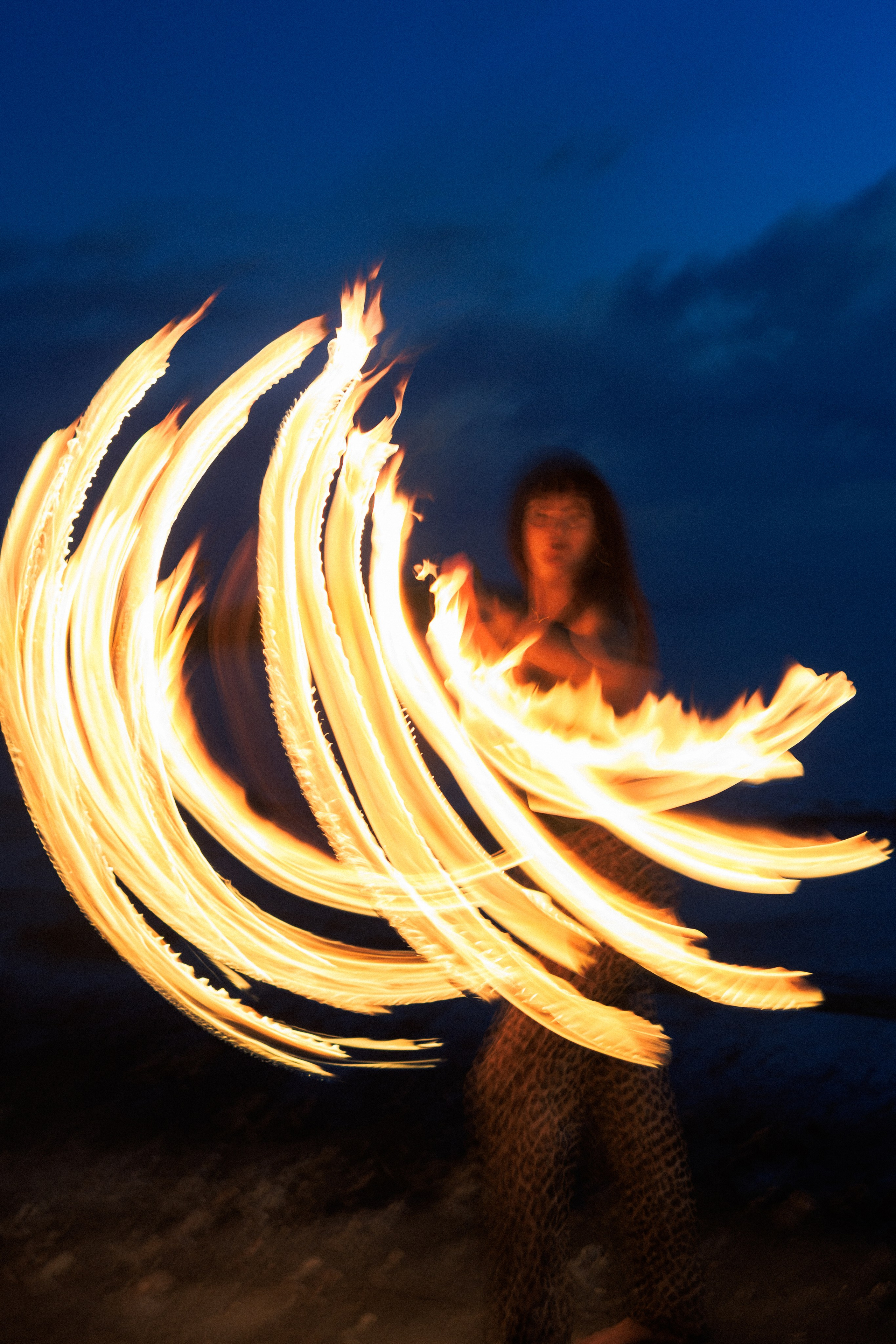 Jana the Fire dancer. Photographer in Greece Kristina