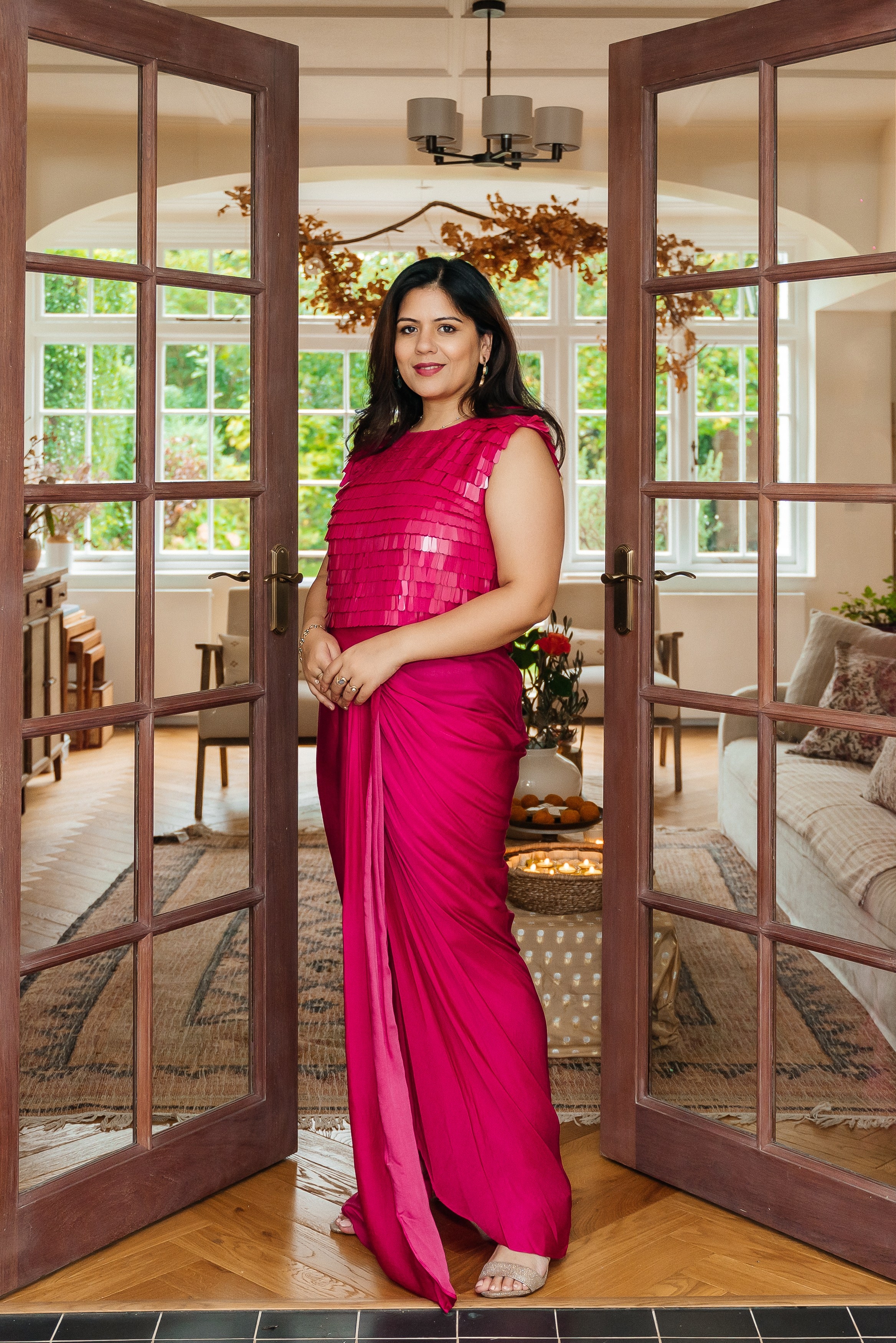 A photo shoot in a house in London