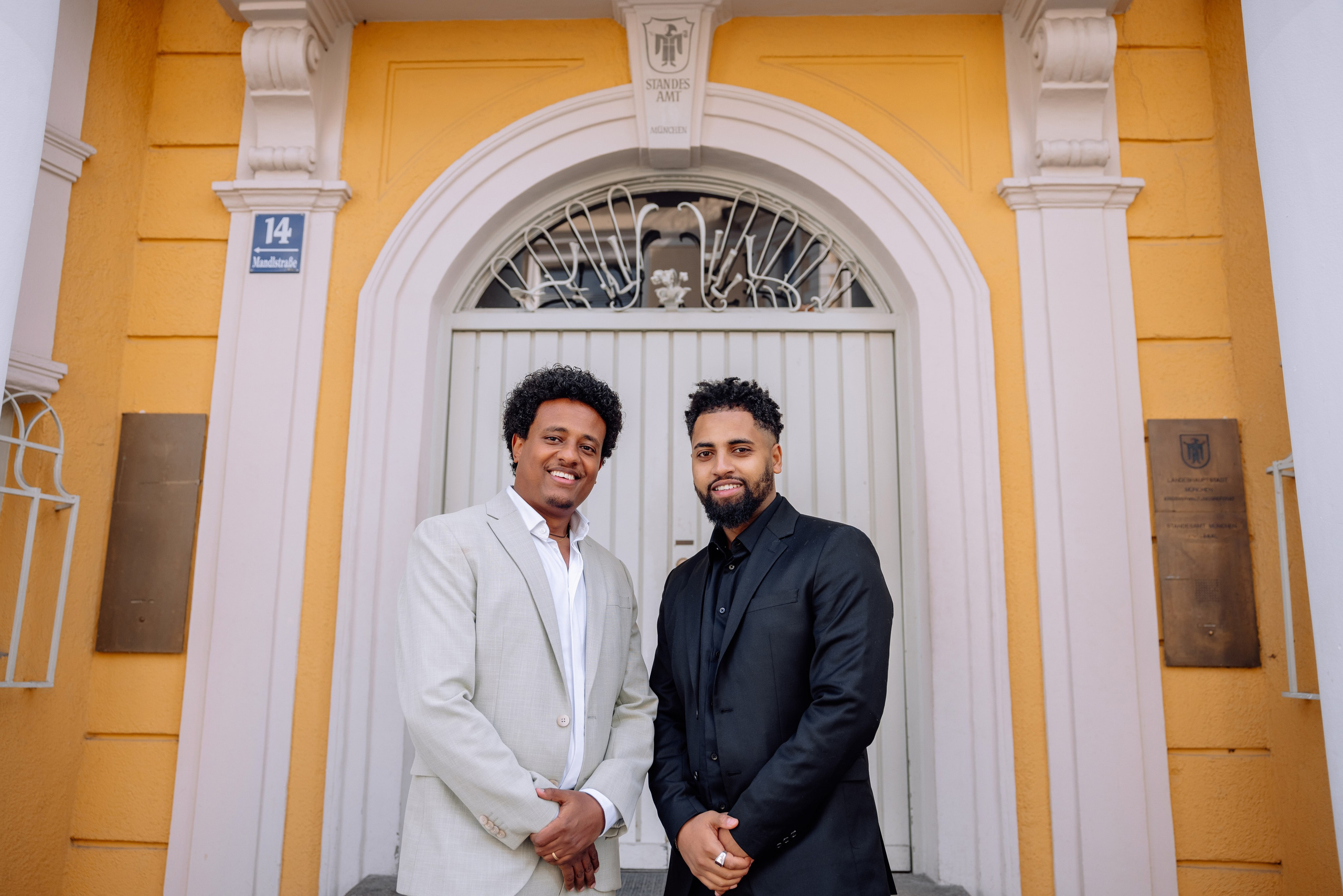 Äthiopische Hochzeit in der Mandlstrasse/Frühling 2025. Hochzeitsfotograf München Taufe Familienfotograf Tanja Mauke