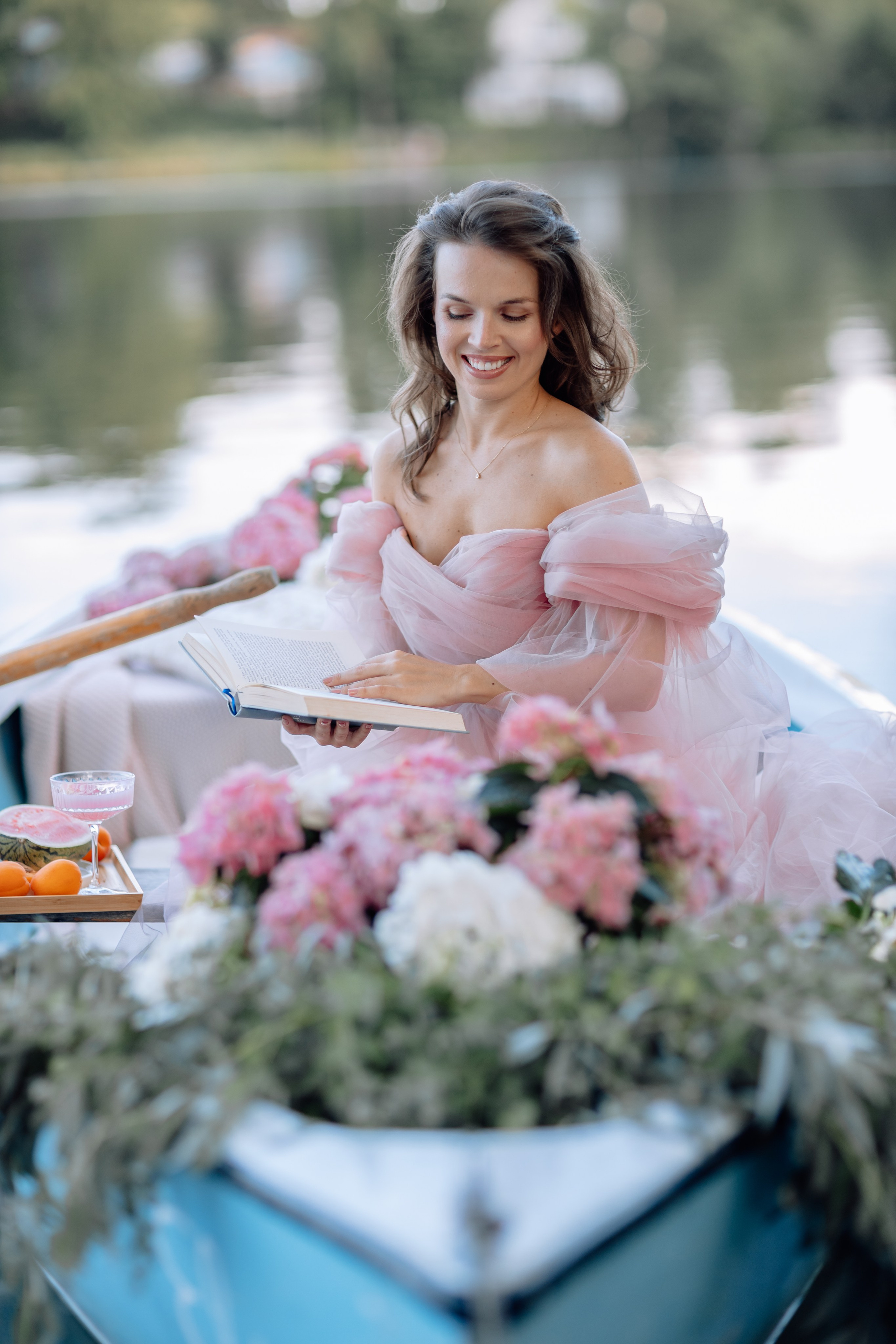 Das Boot mit Blumen. Hochzeitsfotograf München Taufe Familienfotograf Tanja Mauke