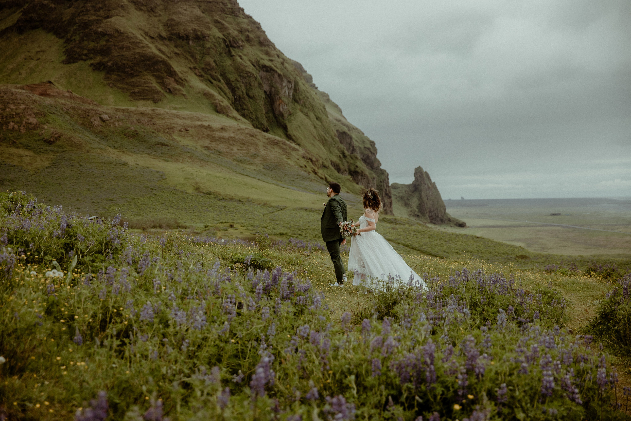 Elopement at Kvernufoss Waterfall. Iceland elopement photo and video | Nikolaichik Photo