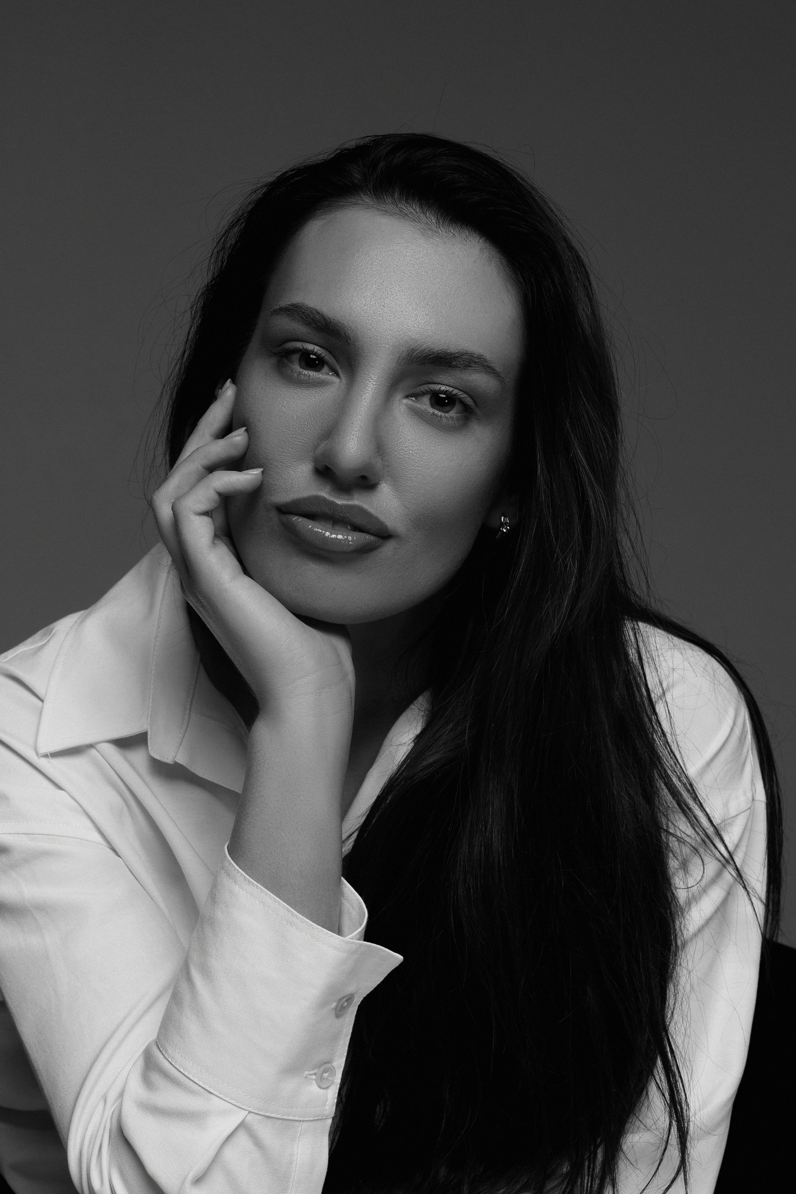 фотосессия портретная в ч б цвете 