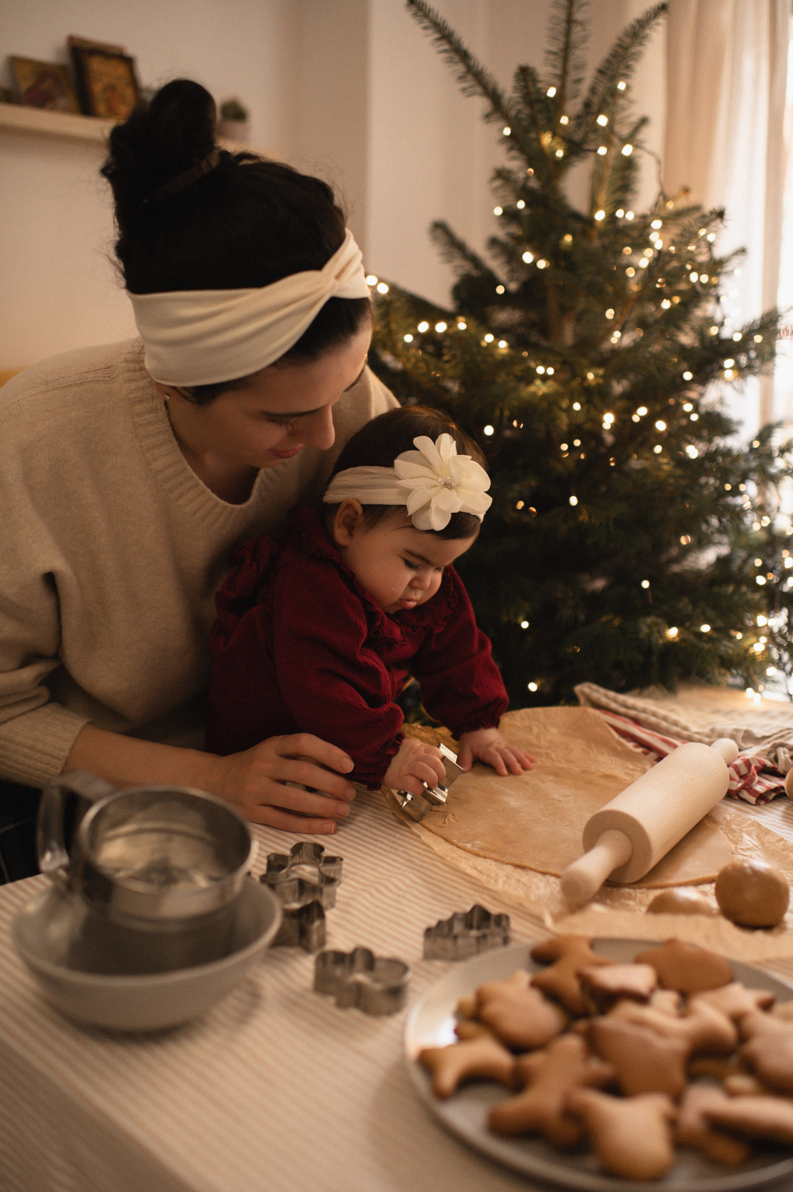 First Christmas. Family, children, portrait, and event photography in Thessaloniki