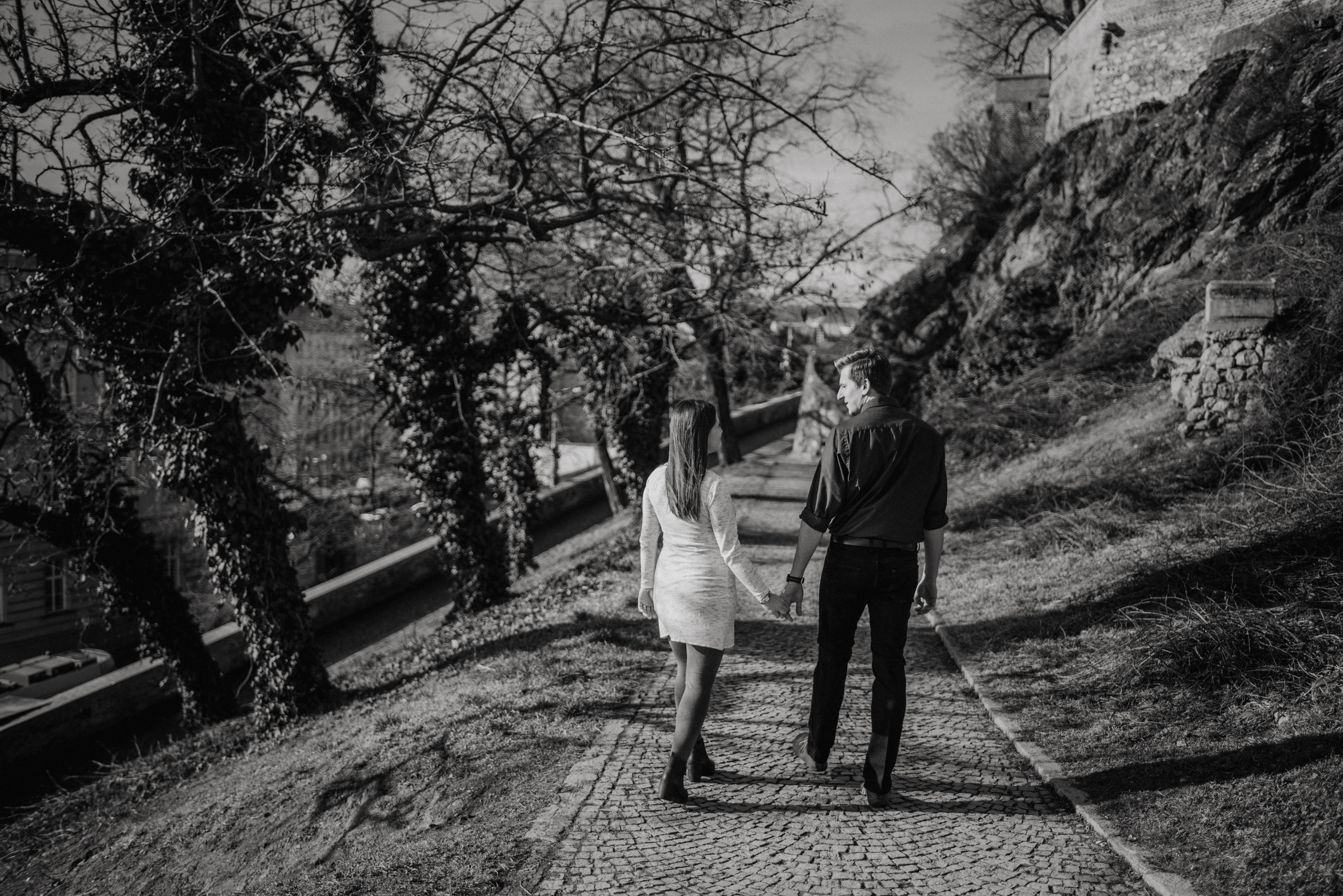 Veronika Jirková Couple in love during spring pregnancy photoshoot. Lifestyle, wedding and family photographer