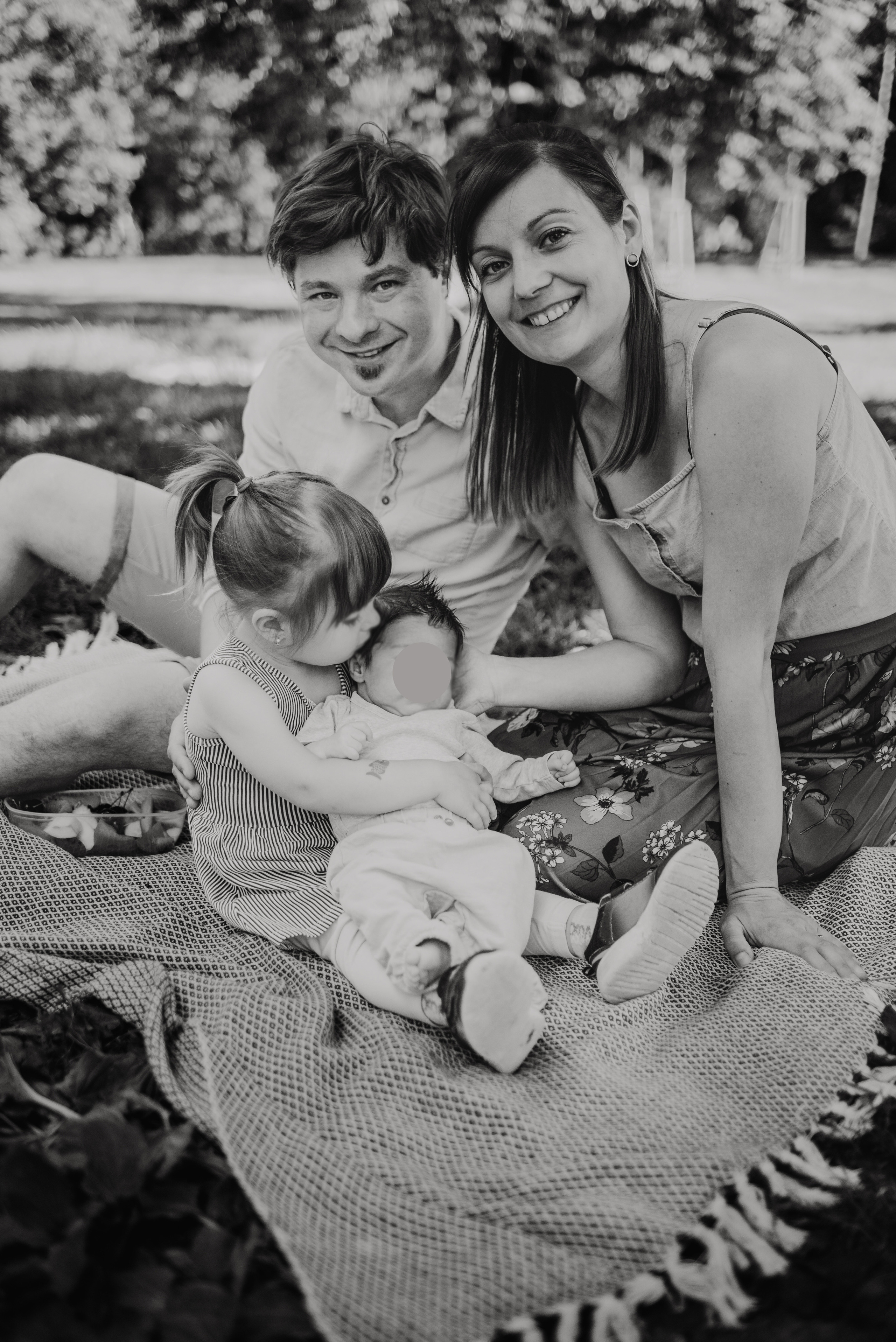 Family photography in park. Lifestyle, wedding and family photographer