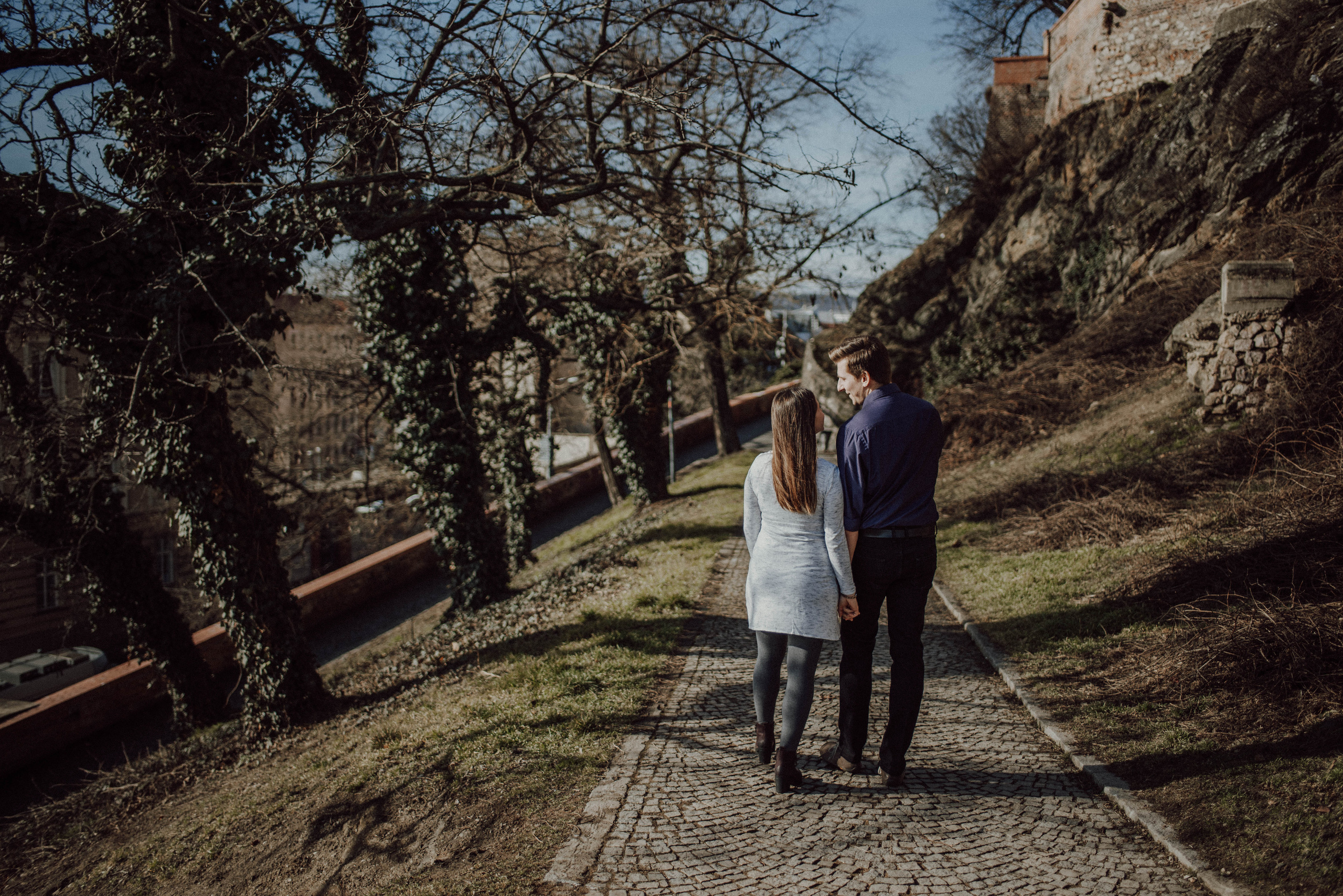 Veronika Jirková Couple in love during spring pregnancy photoshoot. Lifestyle, wedding and family photographer