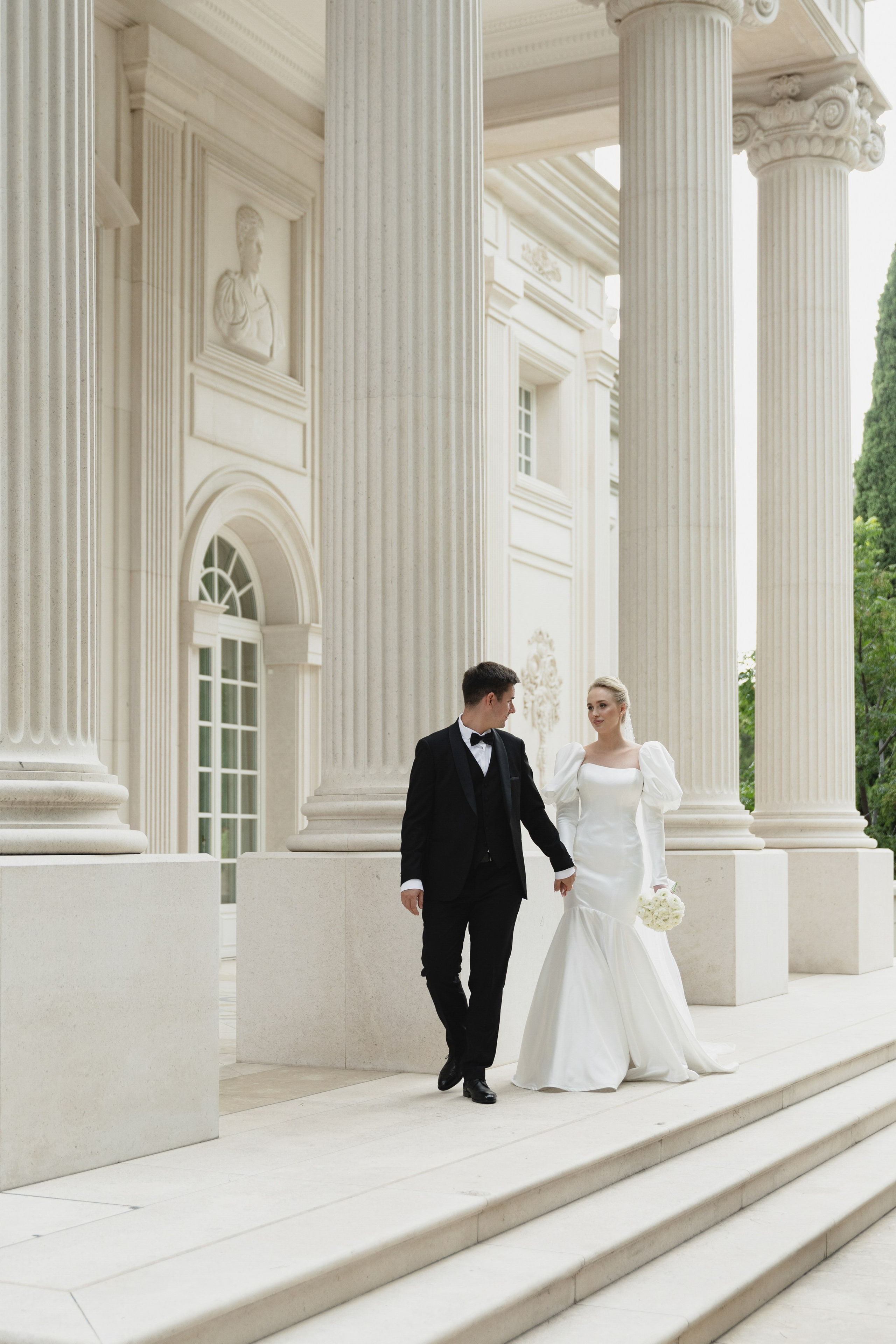 Fashion-forward portrait with bold color palette