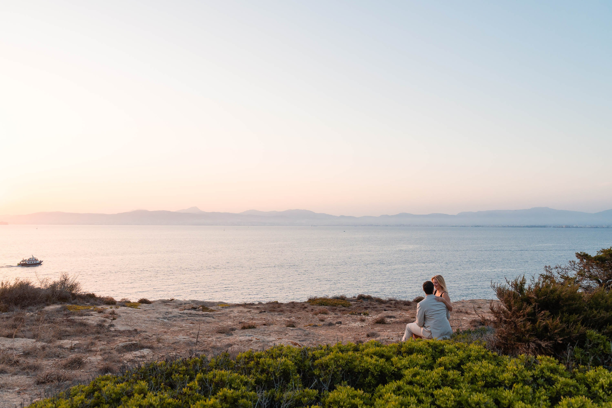 Perfect Marriage Proposal at Cap Rocat Hotel. Mallorca Wedding, Corporate & Social Photographer