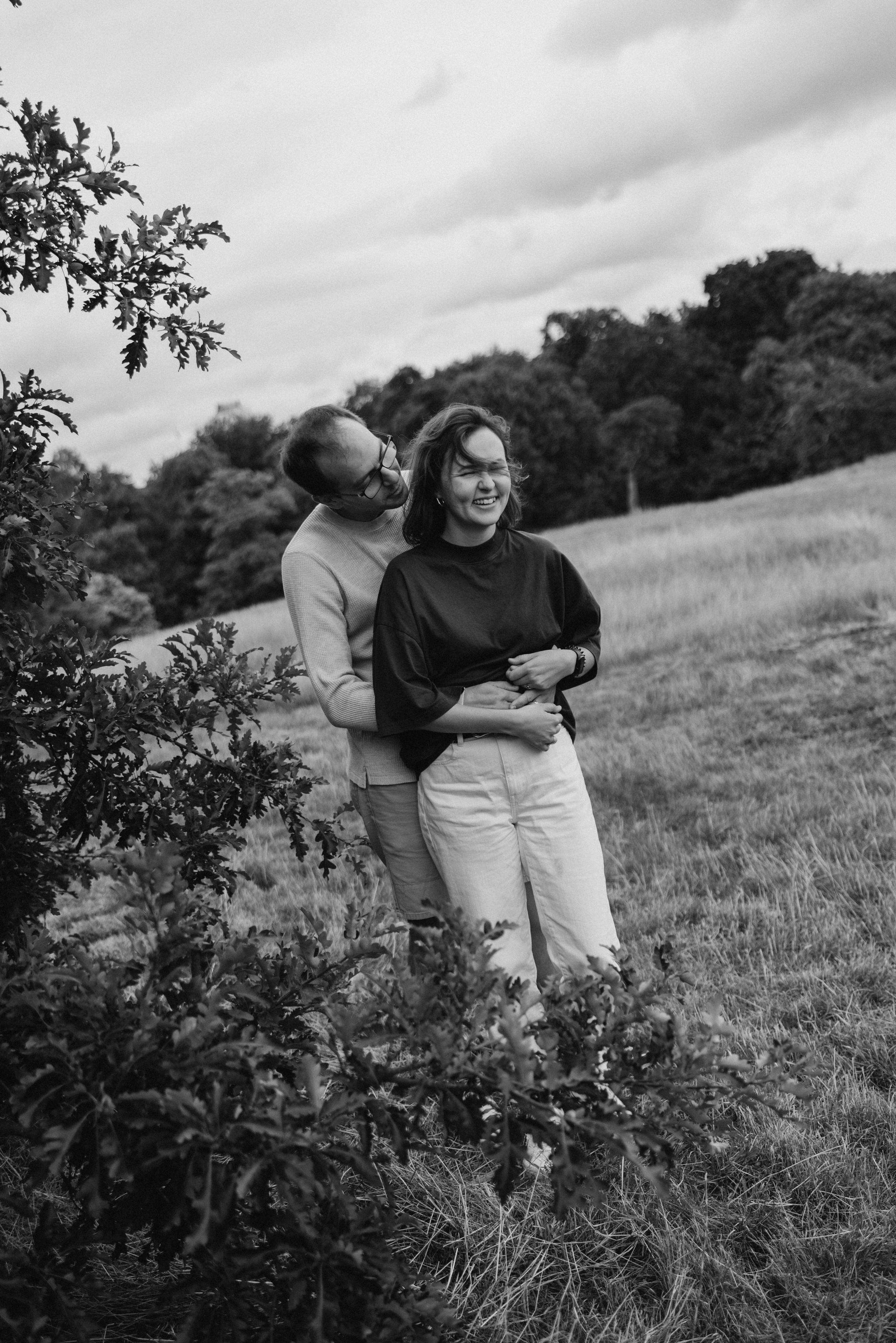 Milena with parents (Greenwich Park). Anastasia Klink, Photographer in London