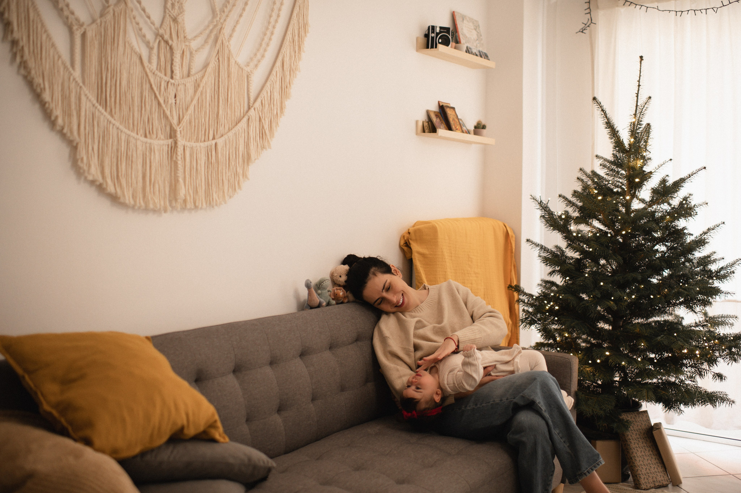 First Christmas. Family, children, portrait, and event photography in Thessaloniki