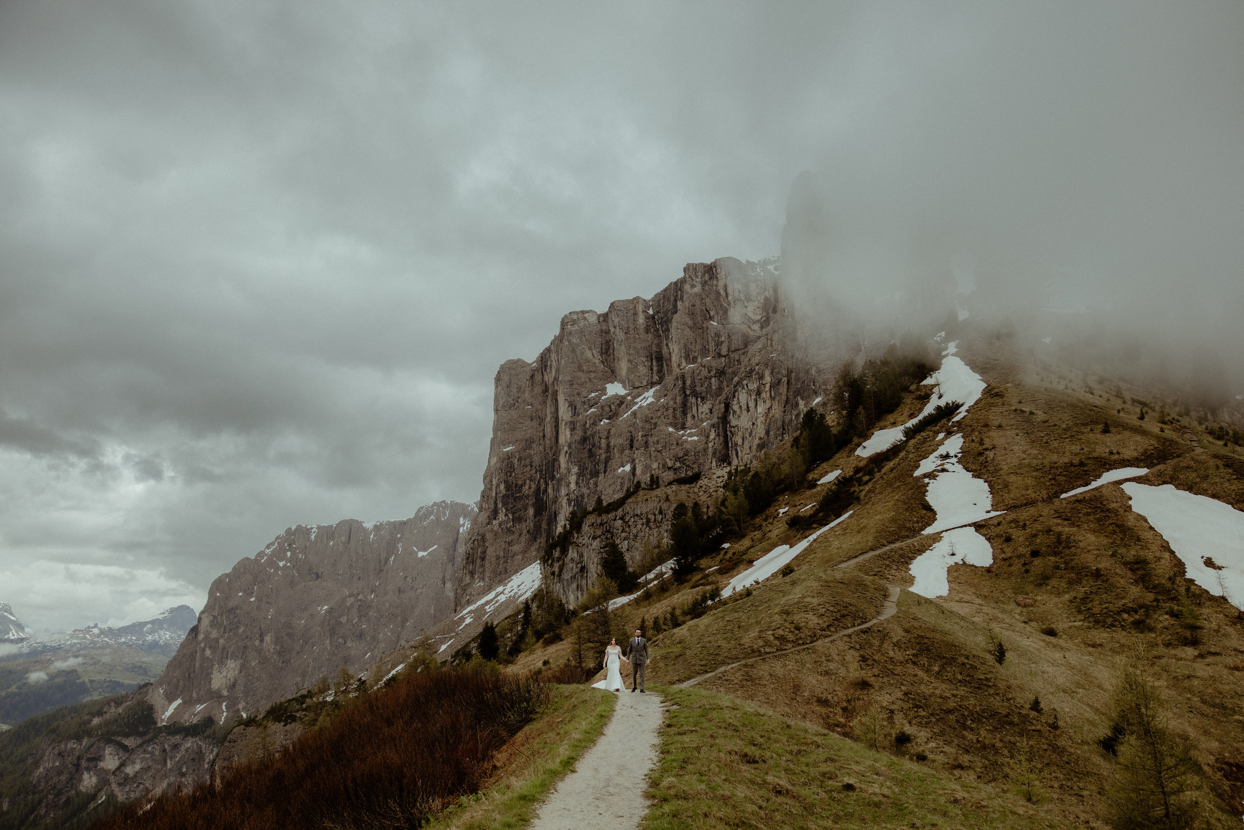 Dreamy elopement in Dolomites. Iceland elopement photo and video | Nikolaichik Photo