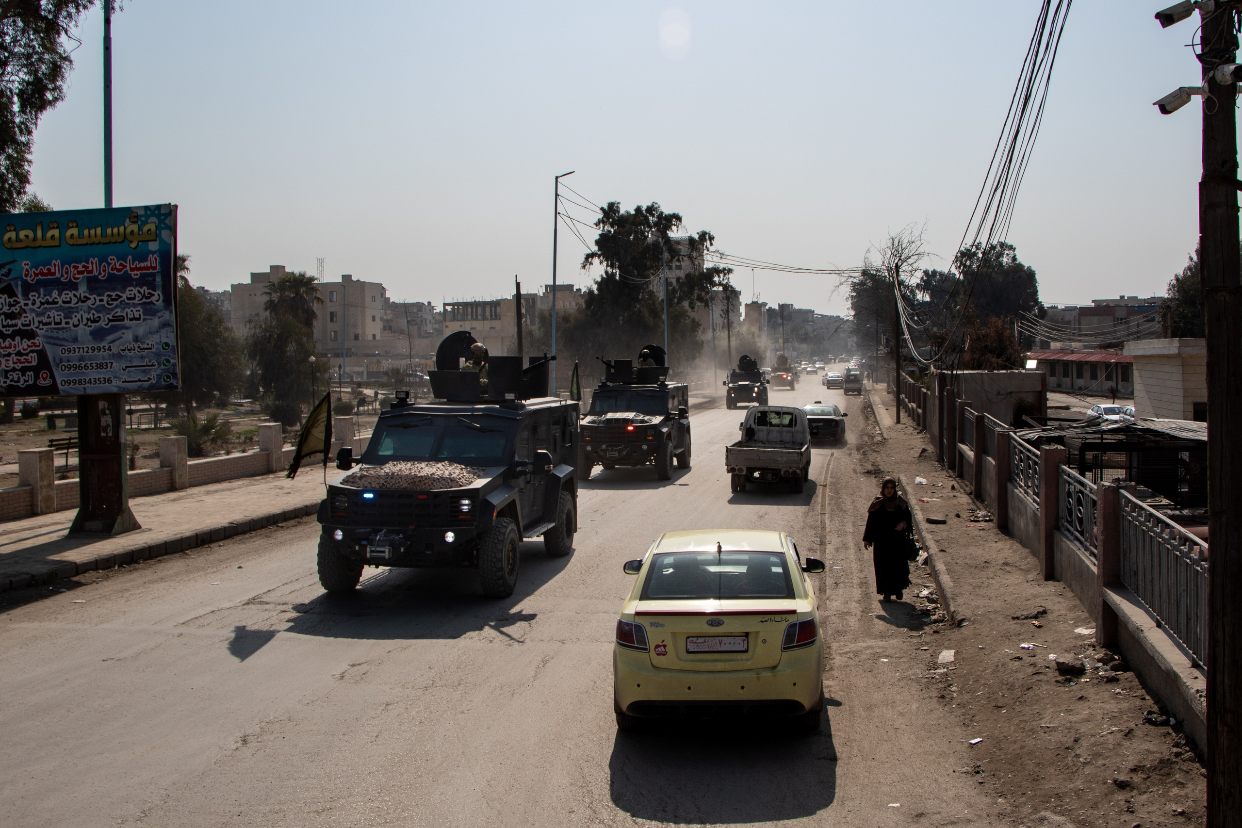 Patrouille avec les forces spéciales des Forces Démocratiques Syriennes (FDS) à Raqqa.
