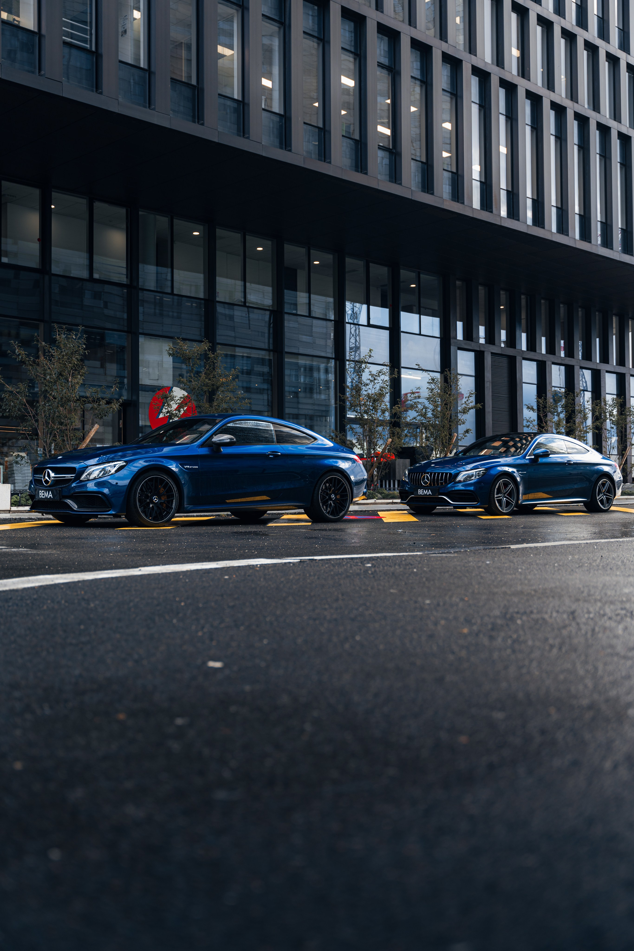 Mercedes-Benz C63s AMG. Photographe de voitures à Paris — Vitalii Motruk