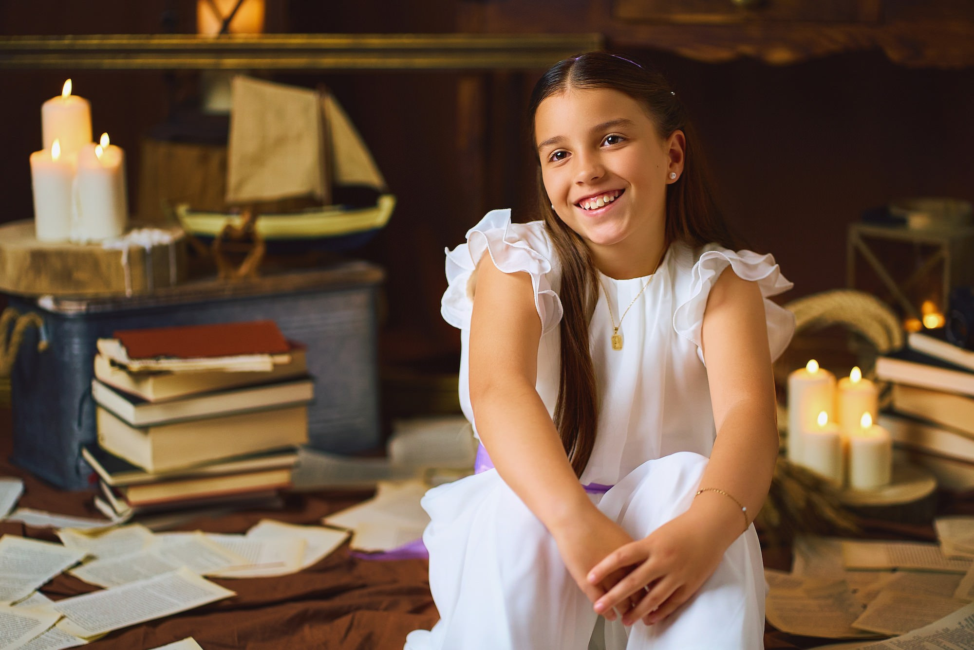 Sesión de fotos Comunión en Tenerife. Fotógrafos en Tenerife dedicados a la fotografía de bebes, niños y familia