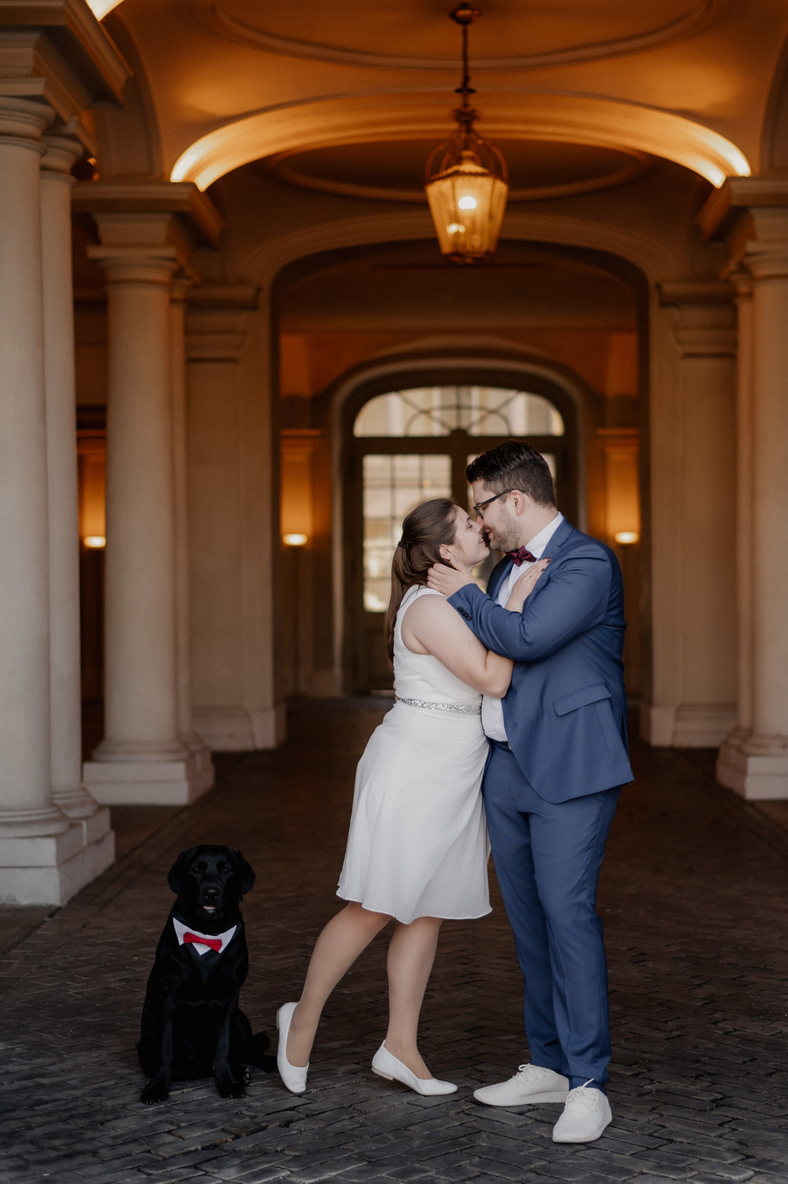 Residenz Ansbach als Kulisse für ein After-Wedding-Shooting.