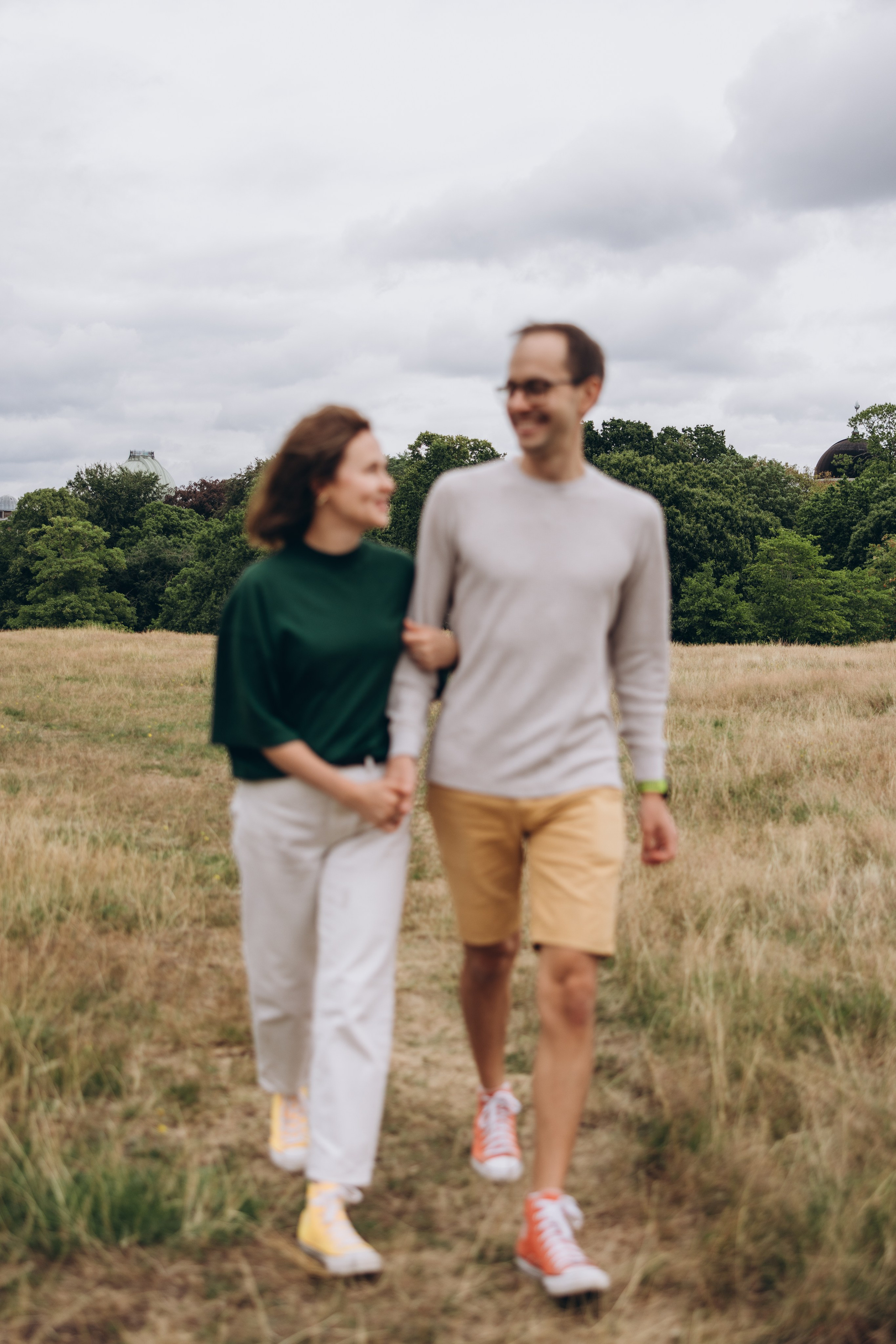 Milena with parents (Greenwich Park). Anastasia Klink, Photographer in London