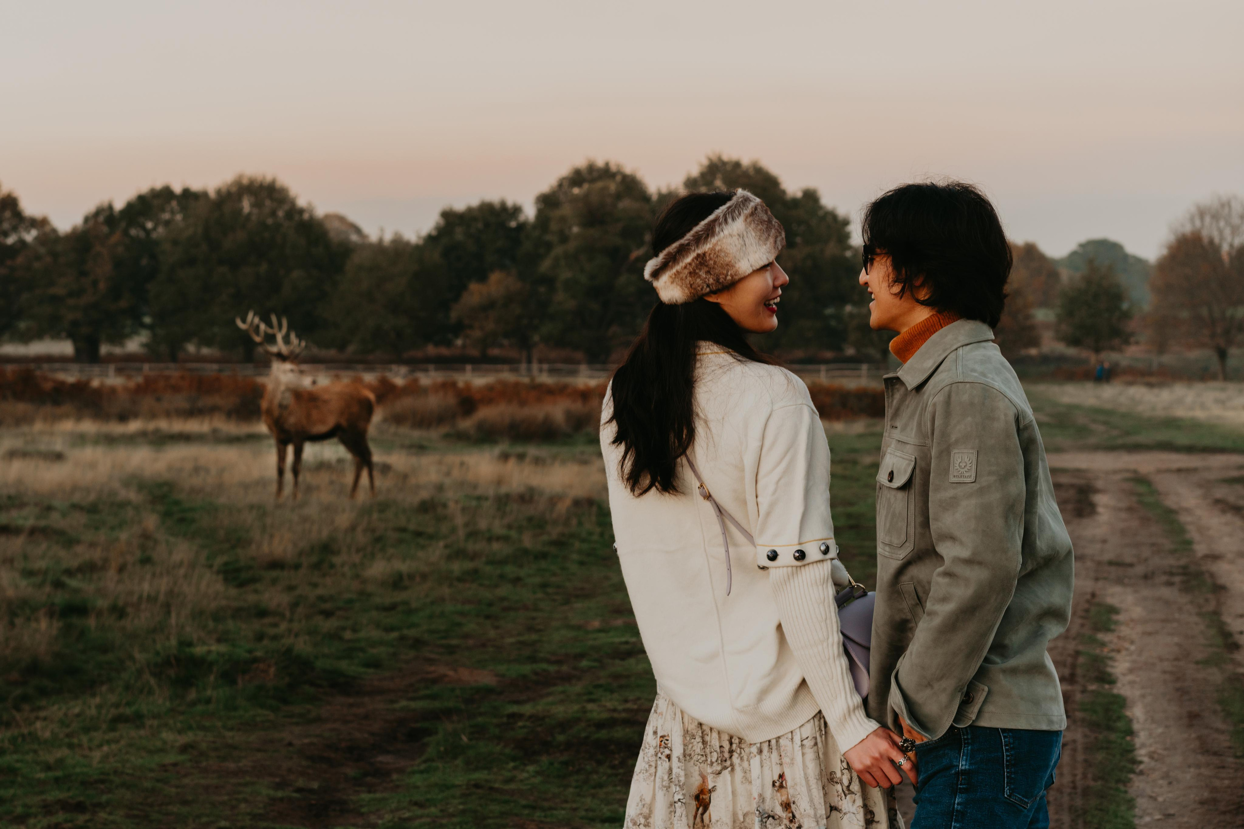 Engagement session in Richmond Park. London portrait and family photographer