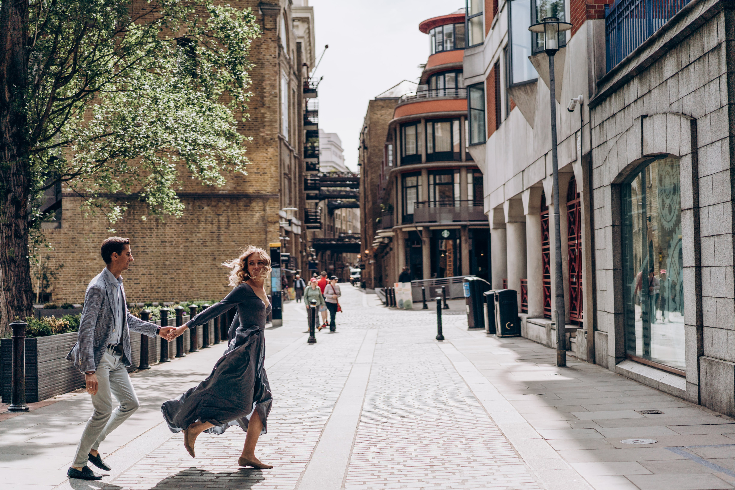 Engagement session by Tower Bridge. London portrait and family photographer