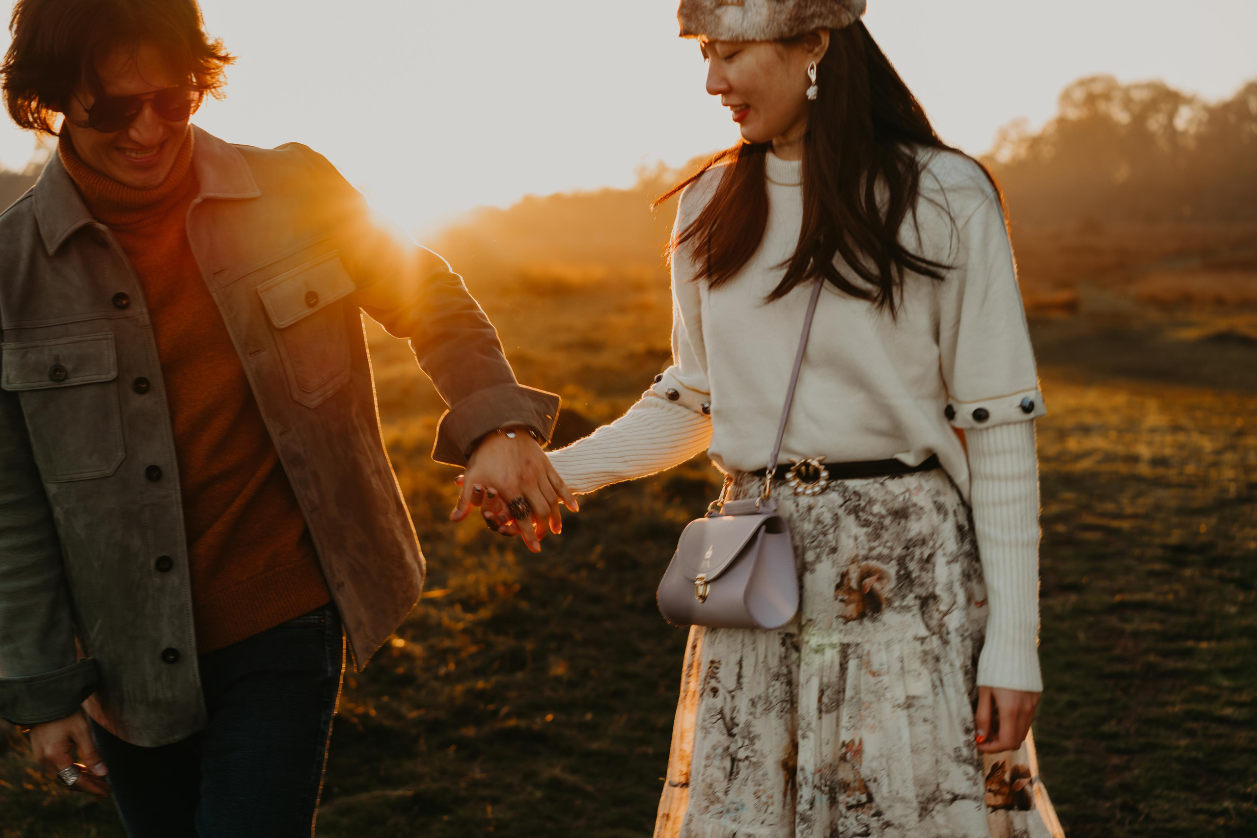 Engagement session in Richmond Park. London portrait and family photographer