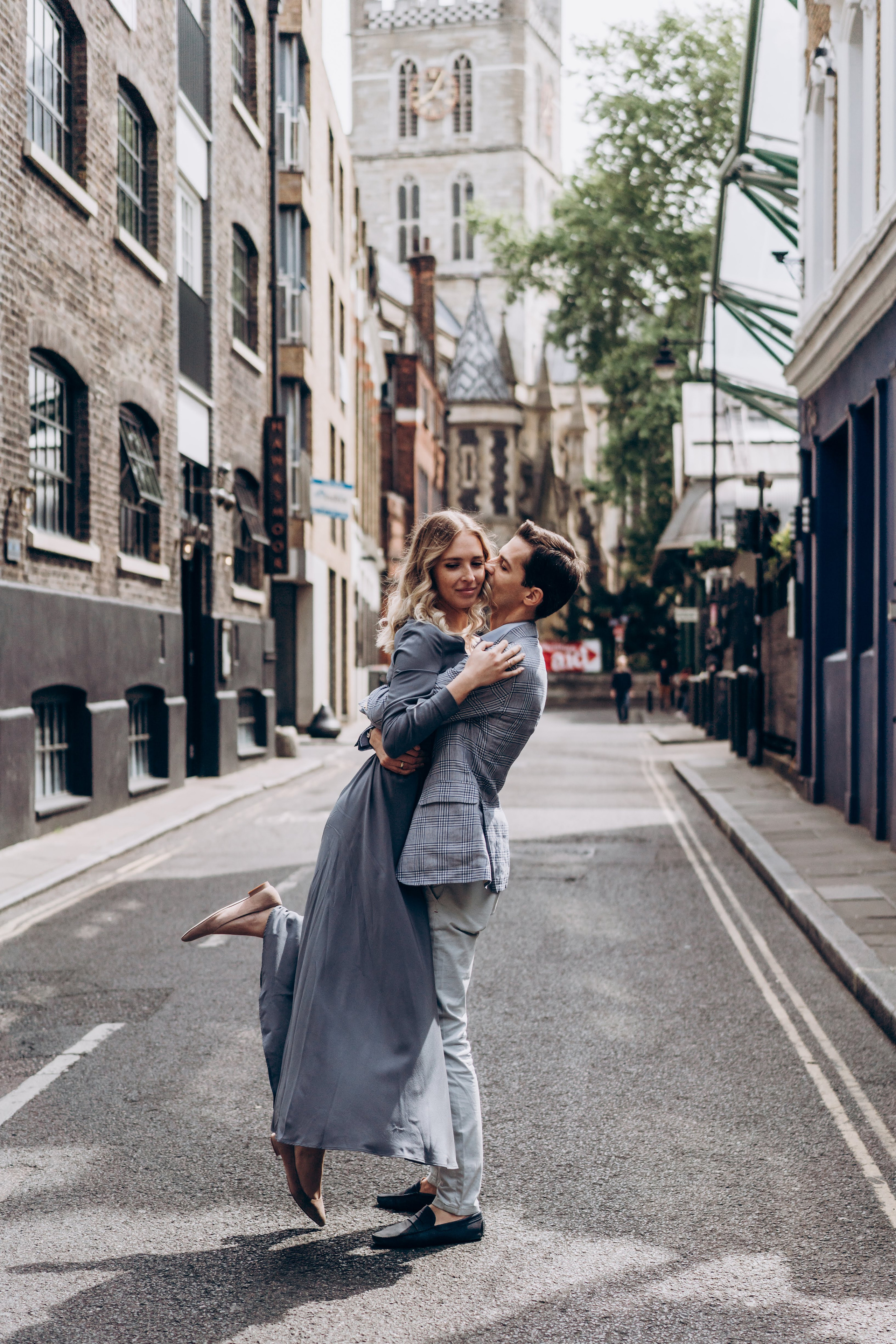 Engagement session by Tower Bridge. London portrait and family photographer