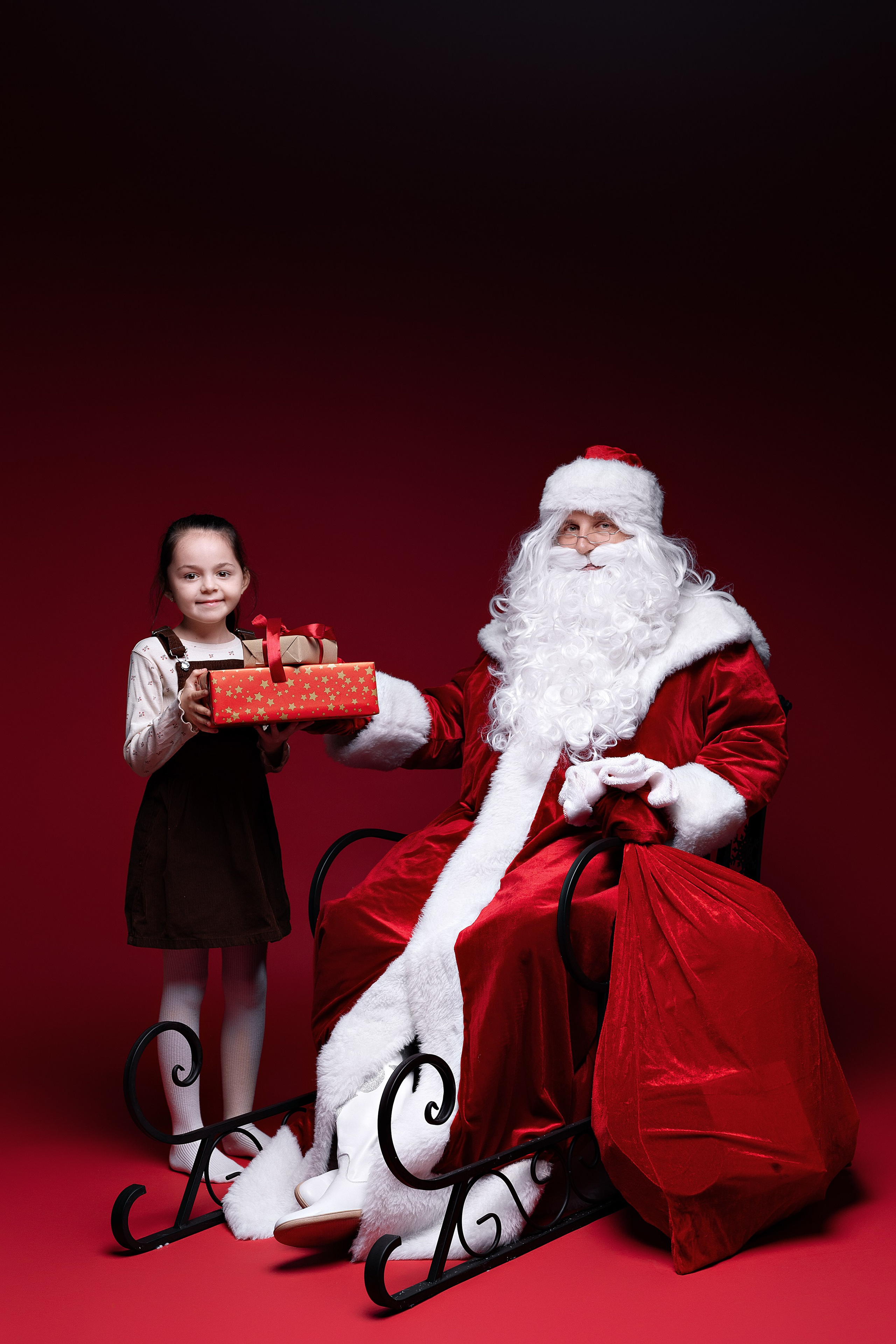 Mit Weihnachtsmann. Kinder- & Familienfotograf in Gaildorf und Umgebung Valentina Vogel