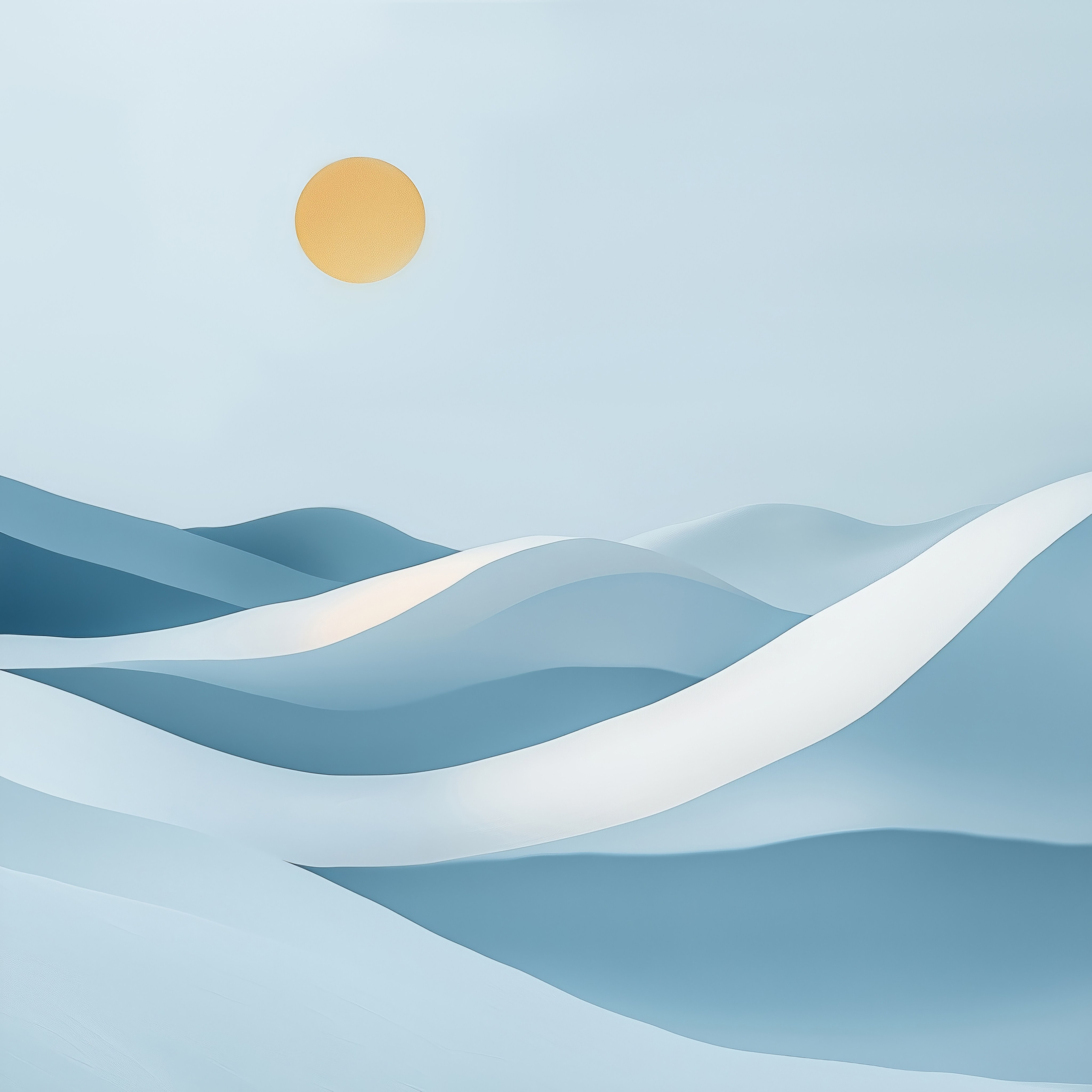 Silent symphony of winter. Lolly Shine. Contemporary digital artist