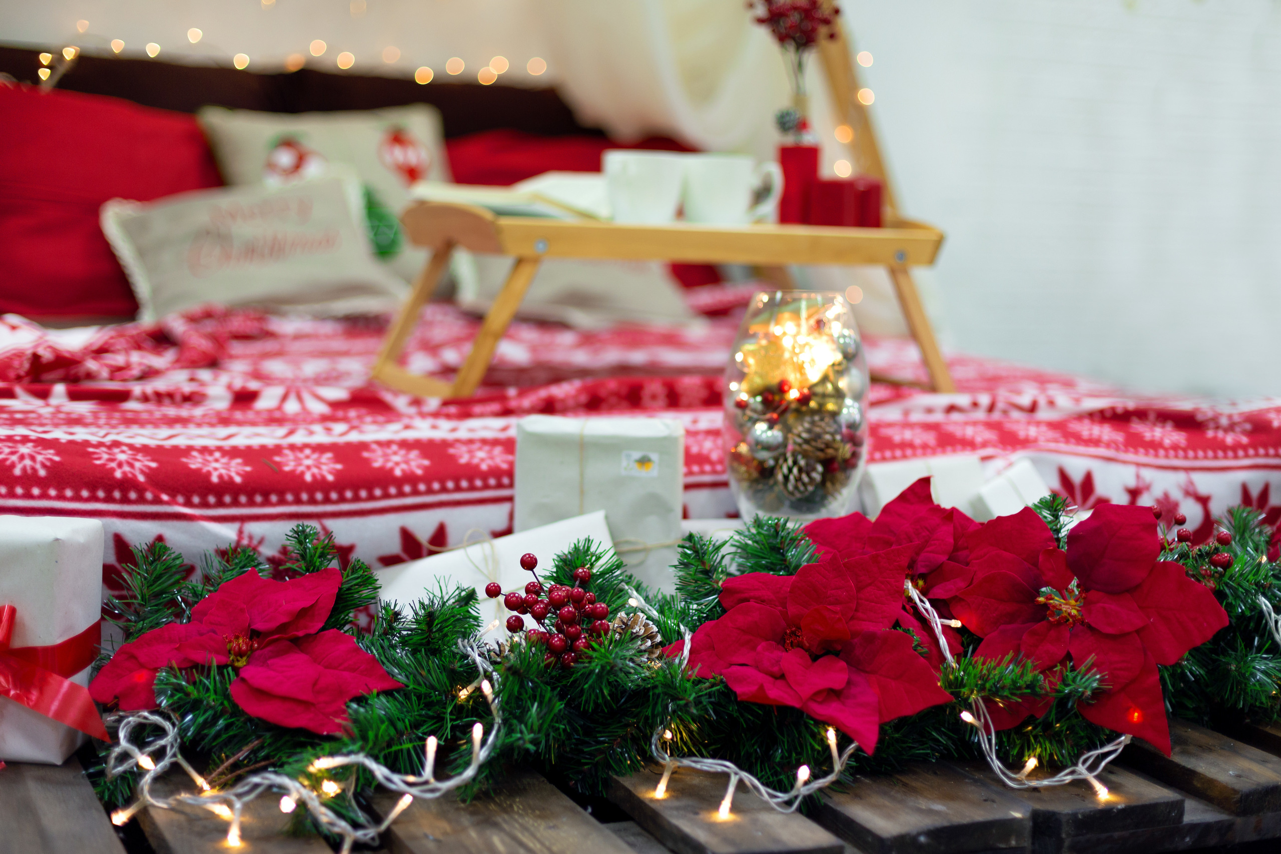 Коледни фотосесии в студио с декори. Фотограф Бургас. Фотосесии в студио и на открито, портрети, заснемане