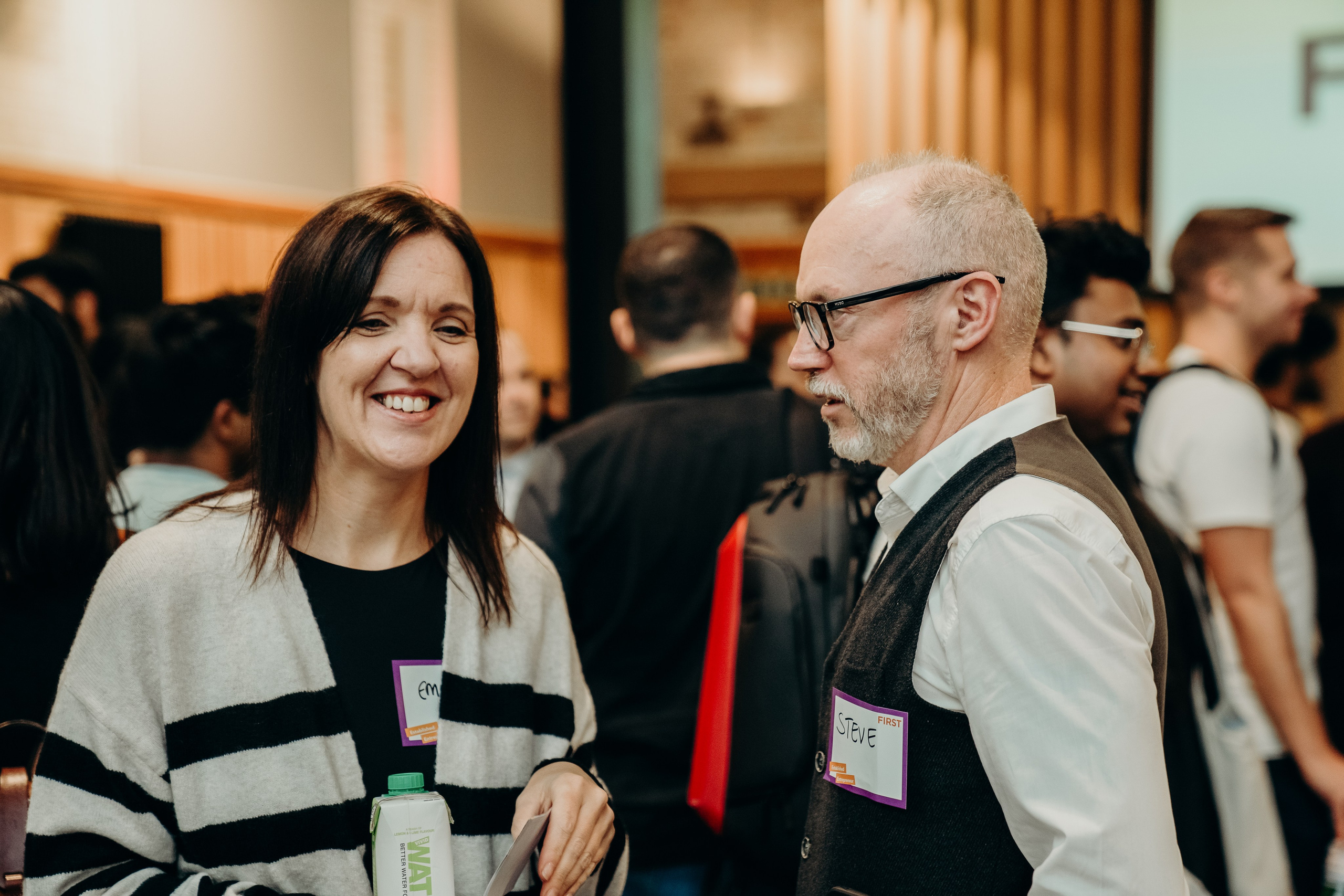 Networking business event, headshots