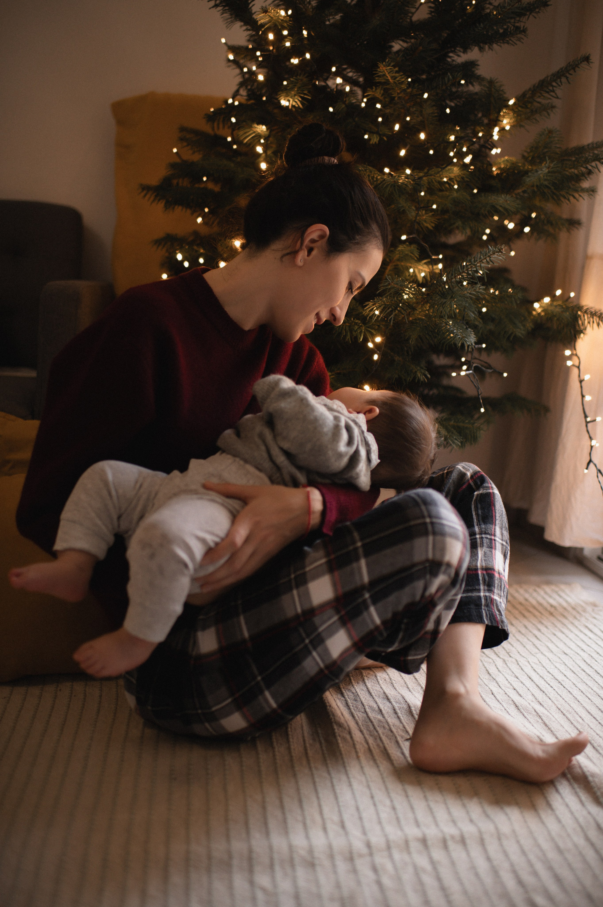 First Christmas. Family, children, portrait, and event photography in Thessaloniki