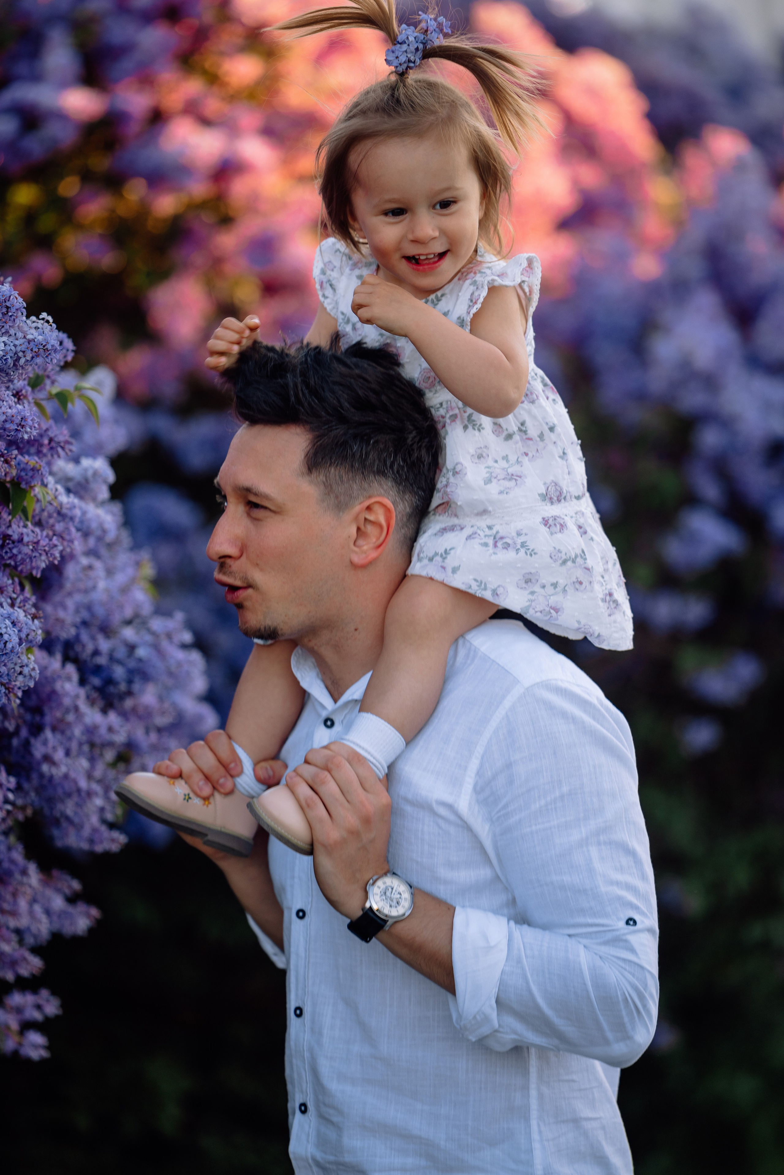 Schloss Nymphenburg: Mama, Papa und ein süßes Mädchen. Hochzeitsfotograf München Taufe Familienfotograf Tanja Mauke