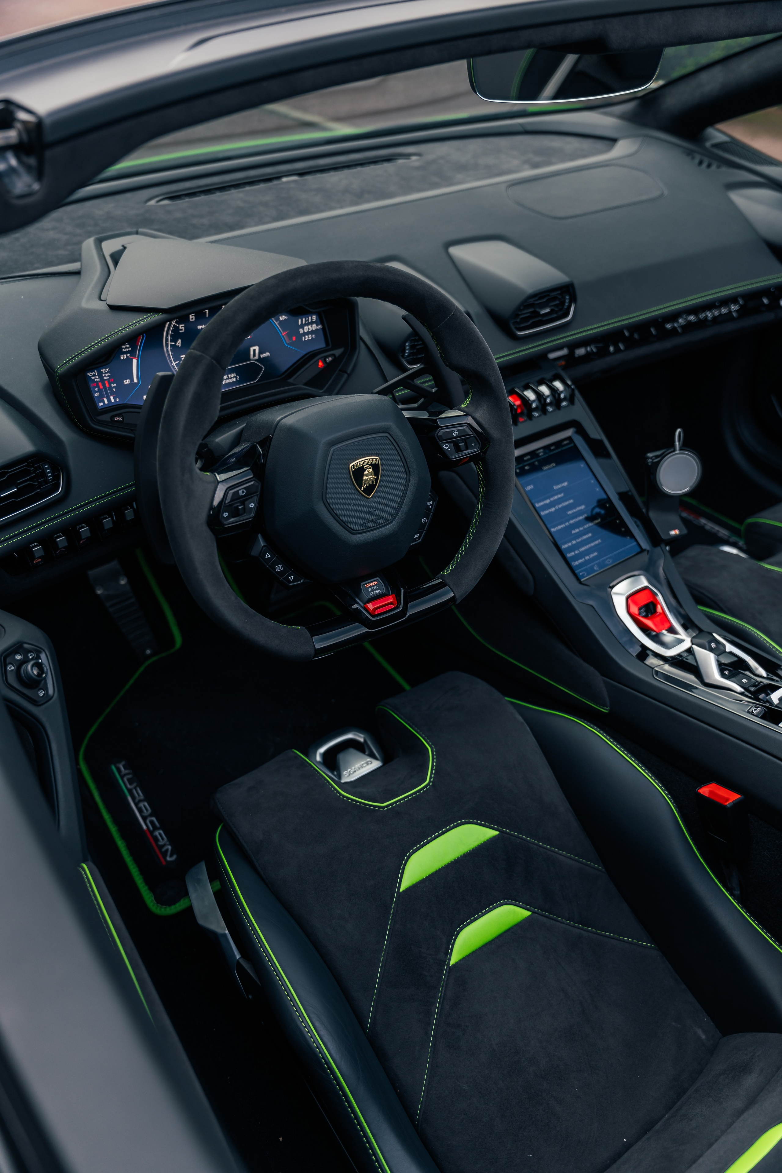 Lamborghini Huracan Evo Spyder. Photographe de voitures à Paris — Vitalii Motruk