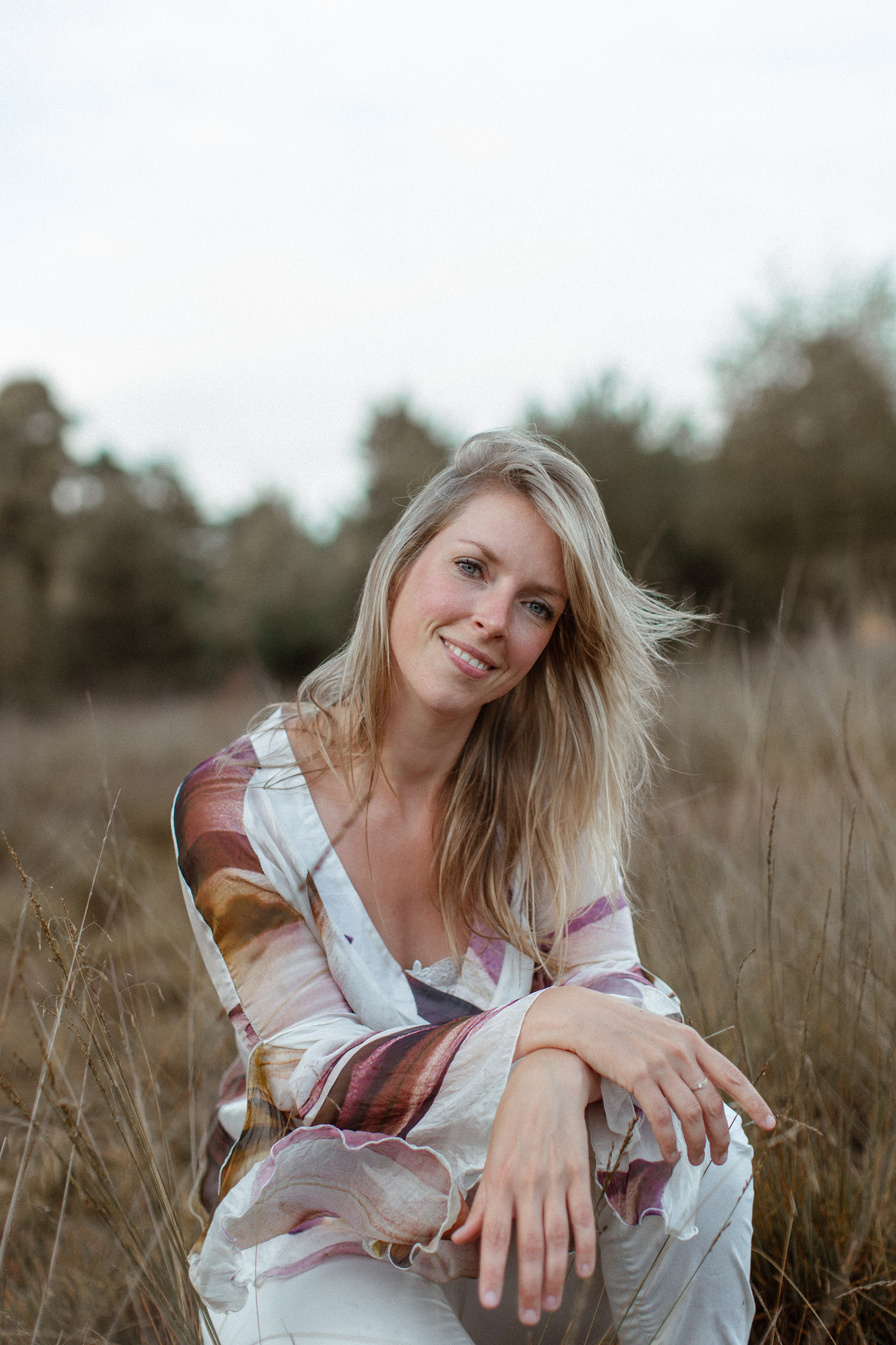 Paula. Walk in Strabrechtse Heide. True self